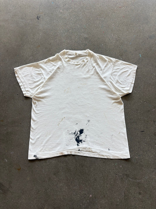 80’S PAINT SPLATTERED FRUIT OF THE LOOM BLANK - L