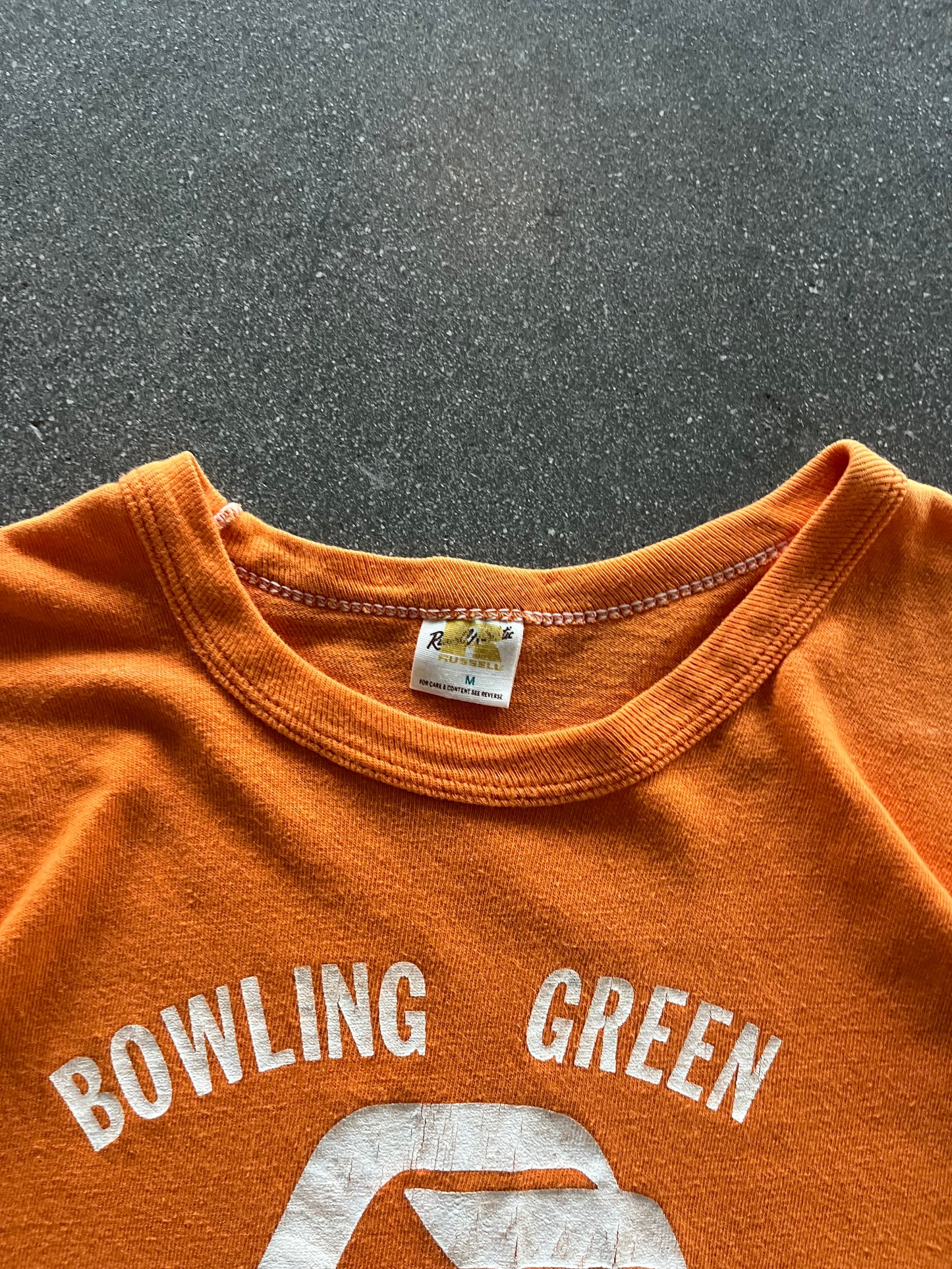 70’S SUNKIST “BOWLING GREEN ACADEMY” RUSSELL TEE - M