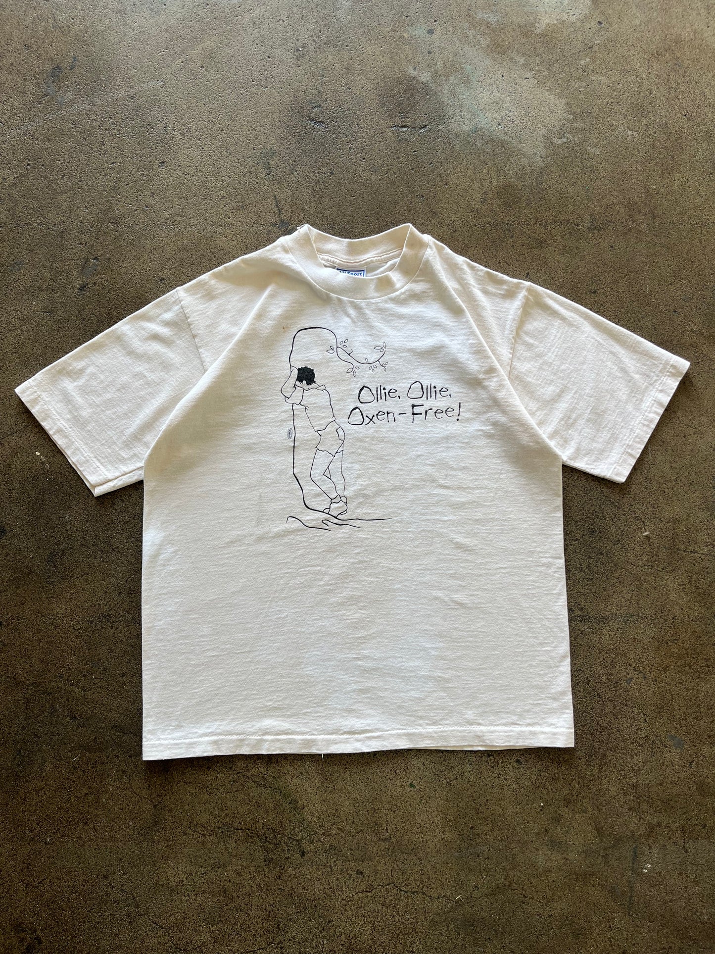 90’S “OLLIE OLLIE OXEN FREE!” TEE - BOXY M/L