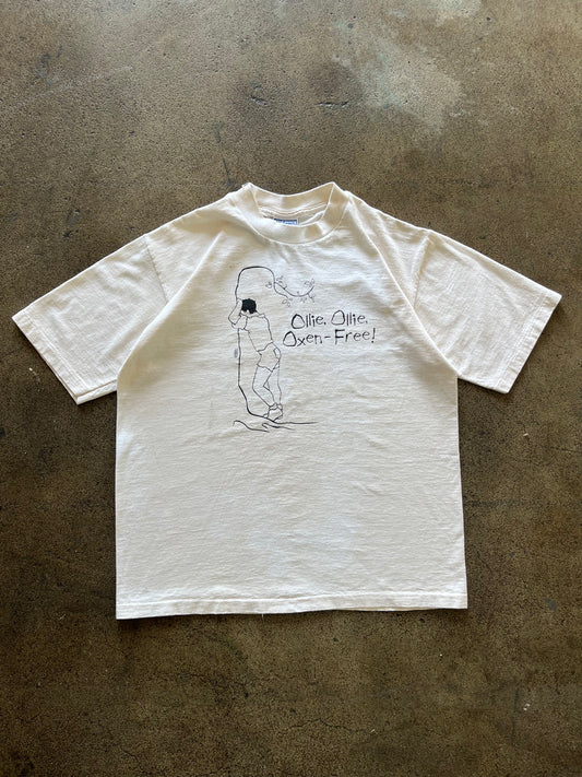 90’S “OLLIE OLLIE OXEN FREE!” TEE - BOXY M/L