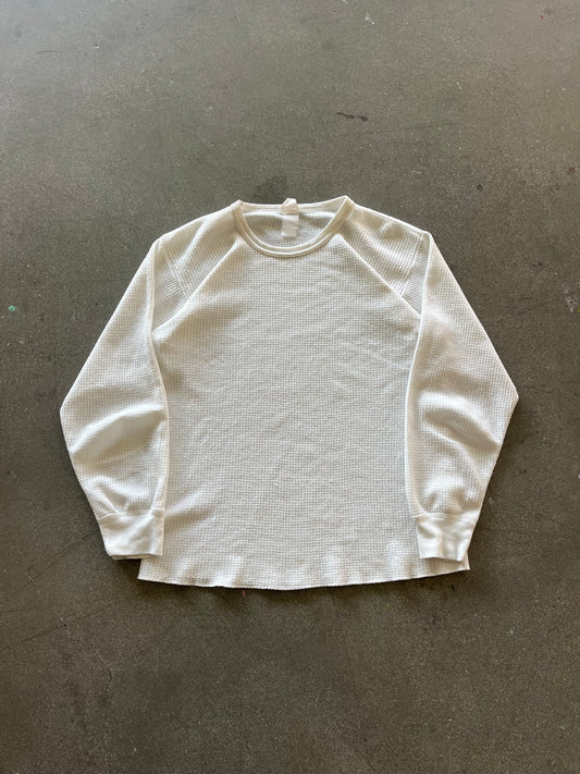 70’S WHITE WAFFLE THERMAL - M