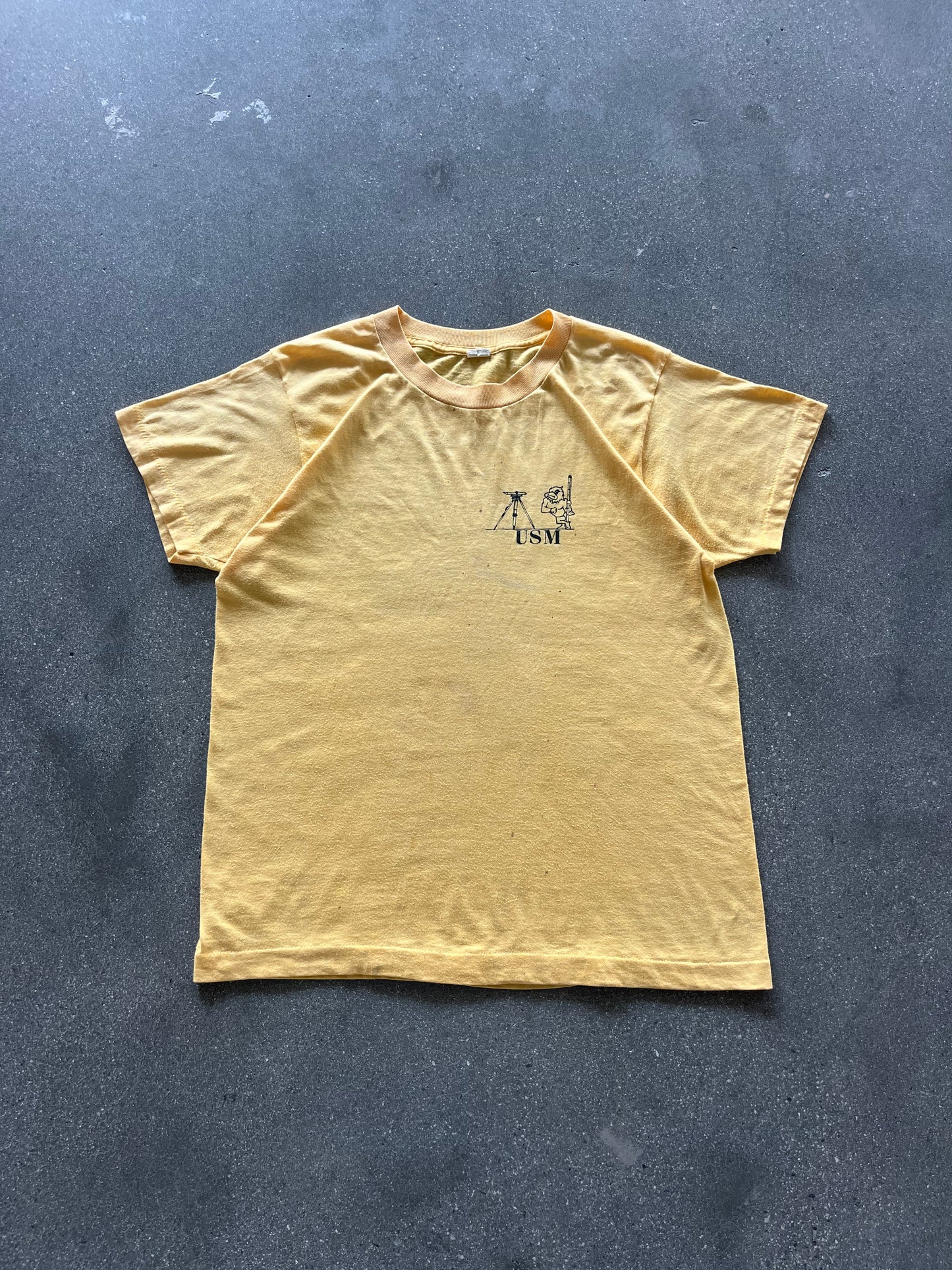 80’S “USM” MILITARY TEE - M