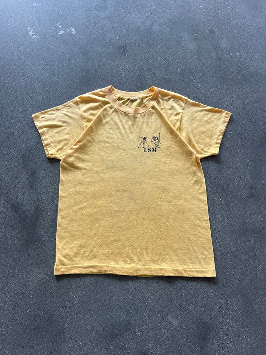 80’S “USM” MILITARY TEE - M