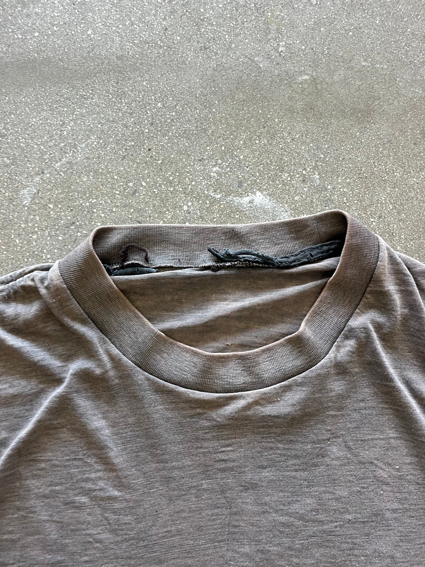 80’S FADED CHARCOAL BLANK - M/L