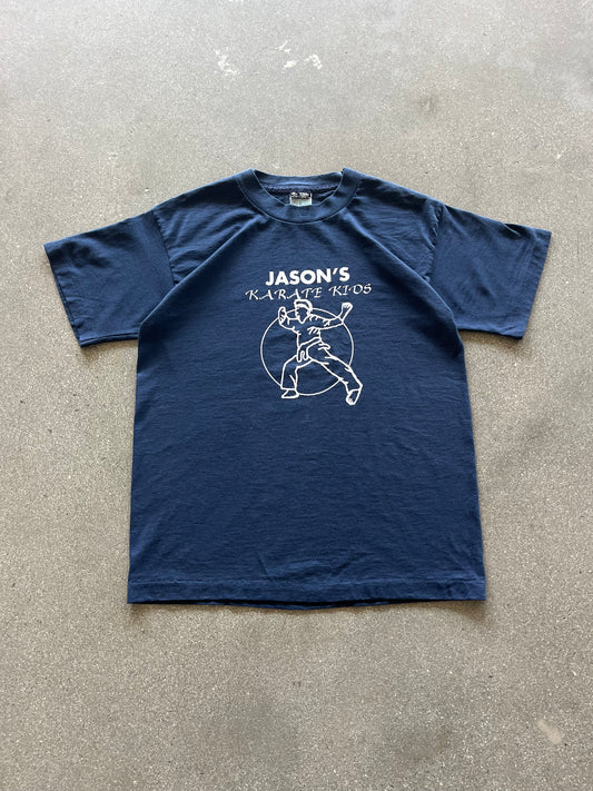 90’S NAVY “JASONS KARATE KIDS” TEE - M