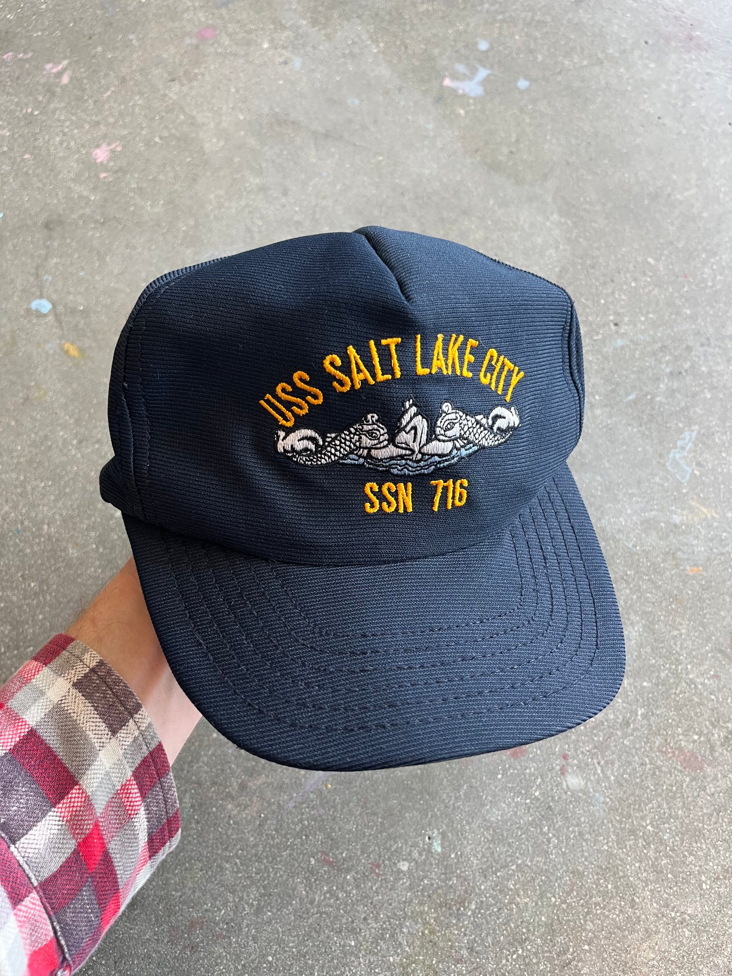 90’S NAVY “U.S.S. SALT LAKE CITY” HAT - ONE SIZE