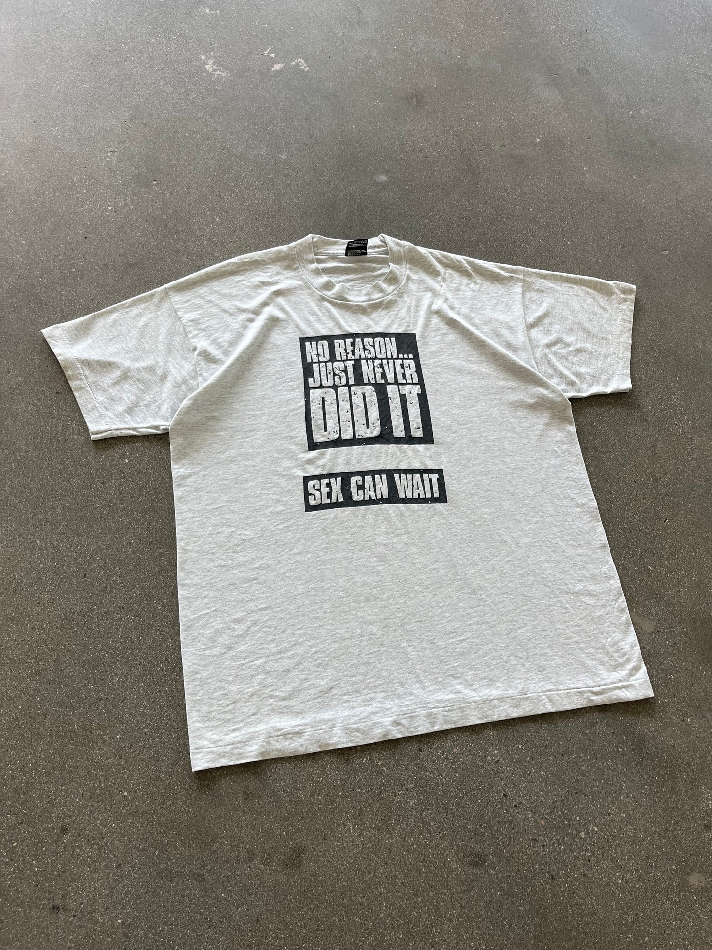90’S “SEX CAN WAIT” TEE - L/XL