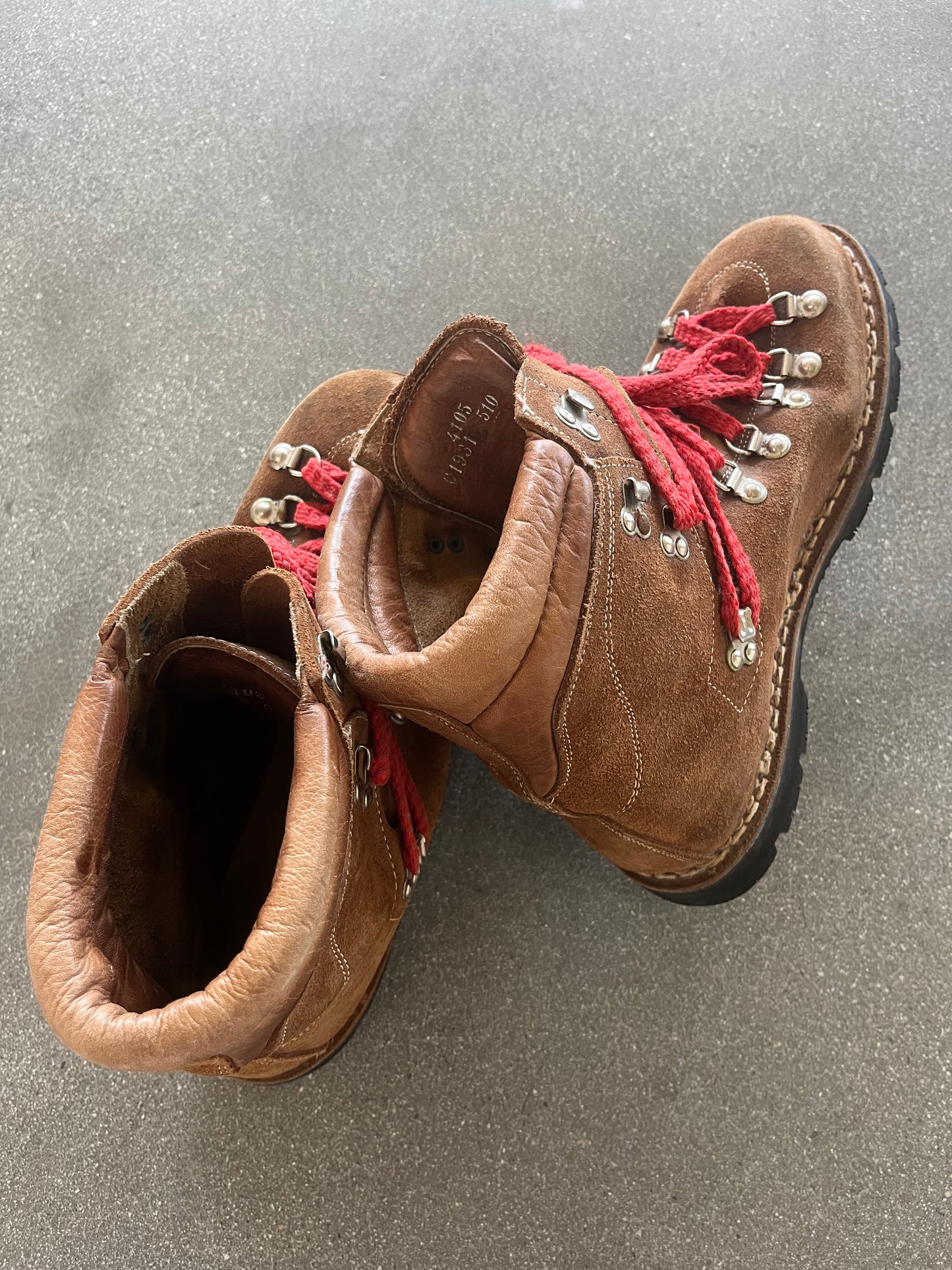 90’S THOM MCAN BROWN SUEDE HIKING BOOTS - 11.5