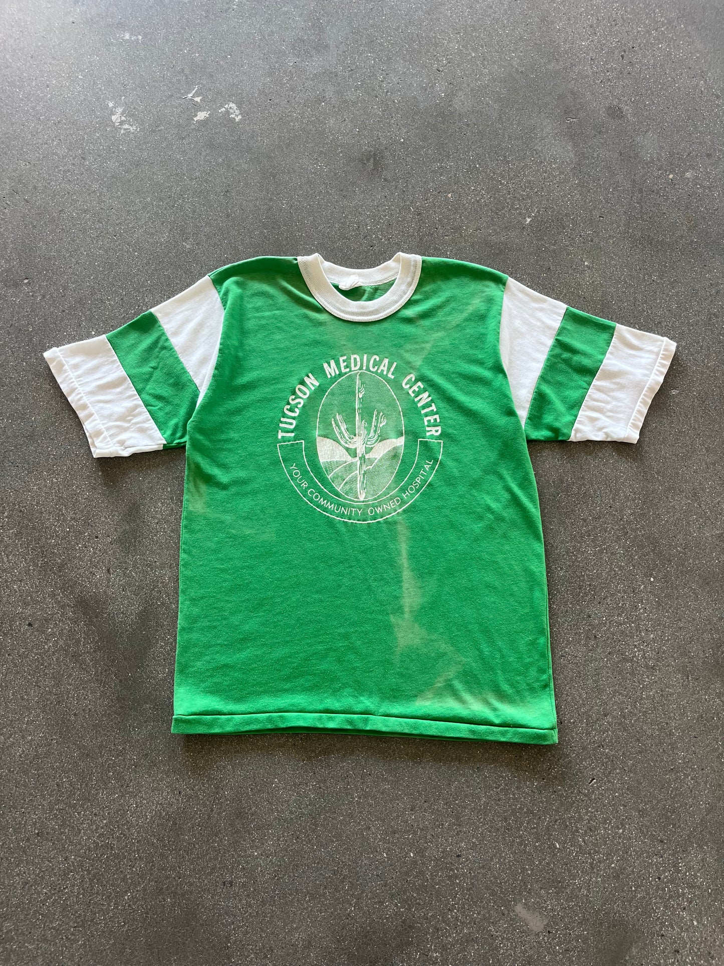 80’S SUNFADED “TUCSON MEDICAL CENTER” JERSEY TEE - M