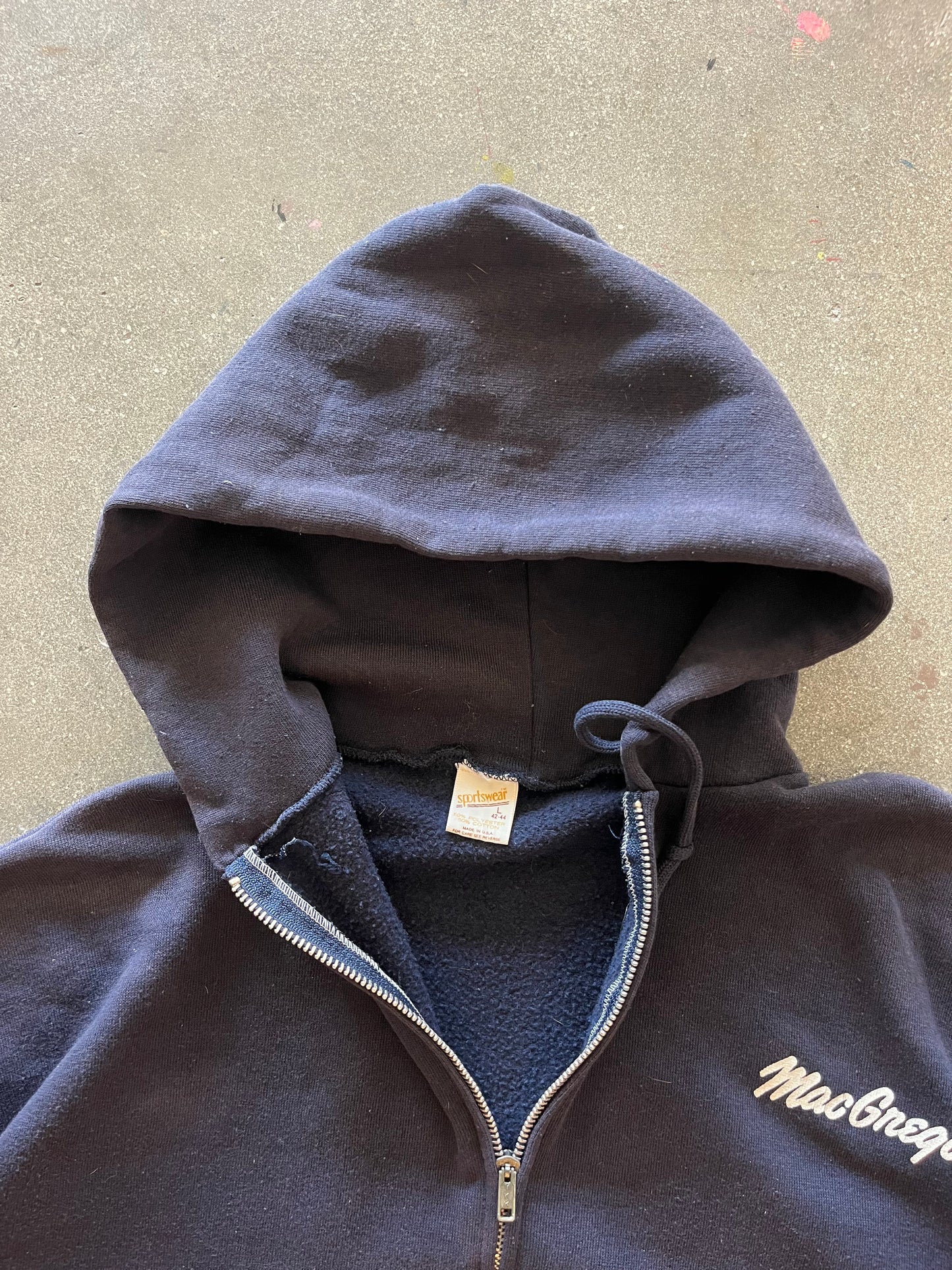 80’S NAVY “MACGREGOR” ZIP UP HOODIE - BOXY M