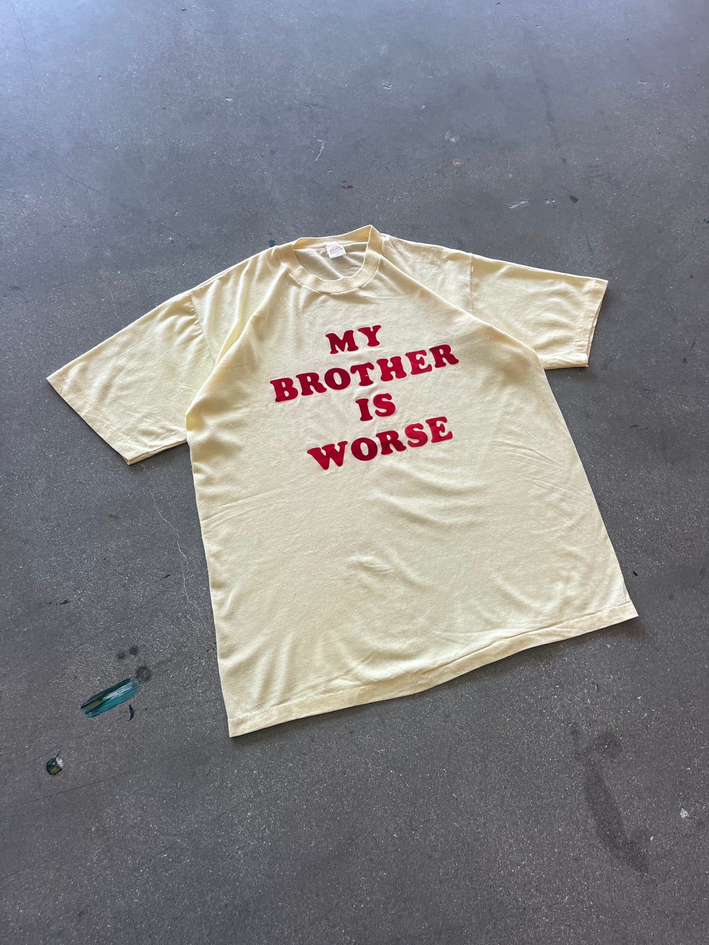 70’S “MY BROTHER IS WORSE” TEE - L/XL