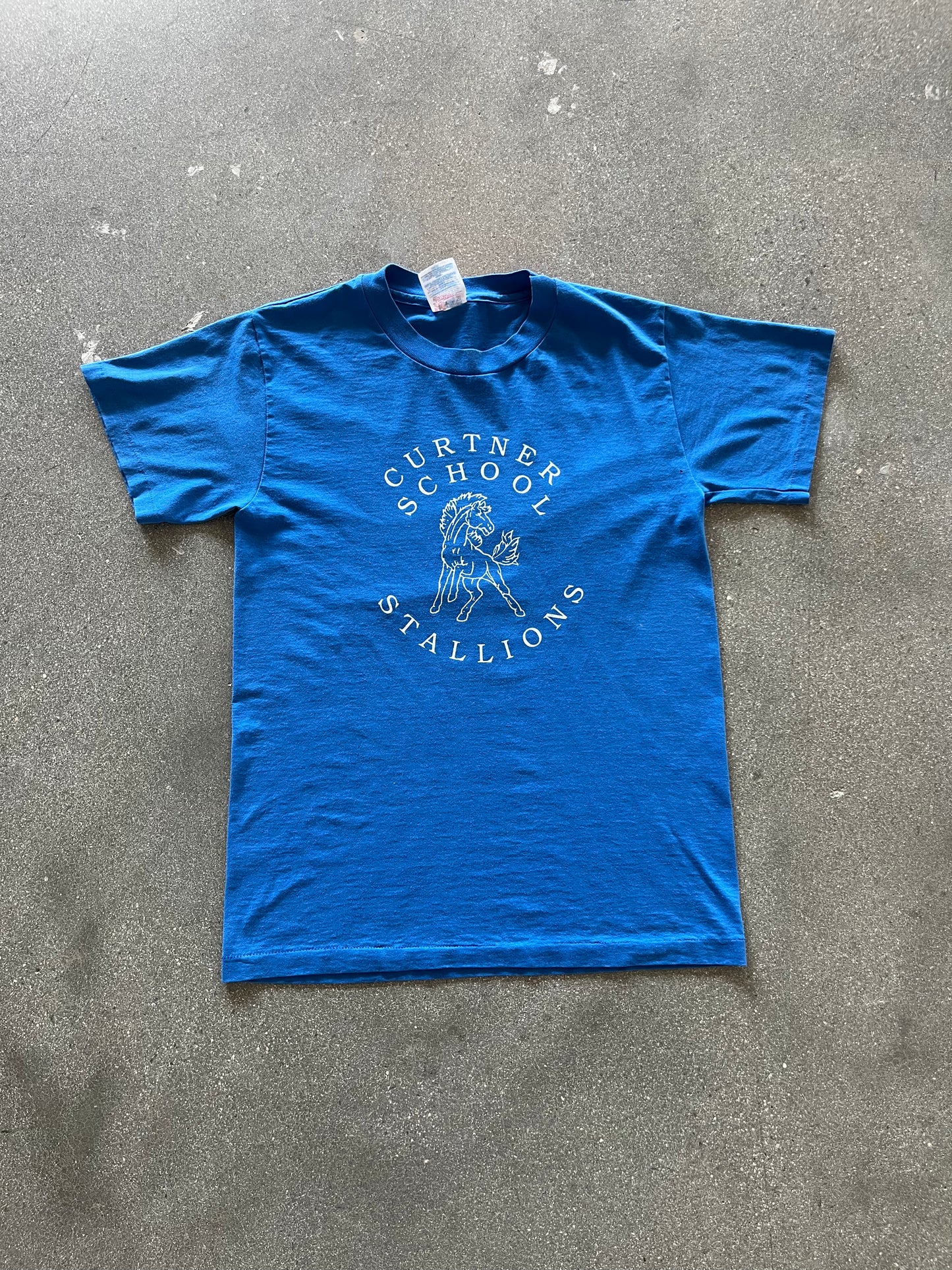 90’S CURTNER SCHOOL STALLIONS TEE - S/M