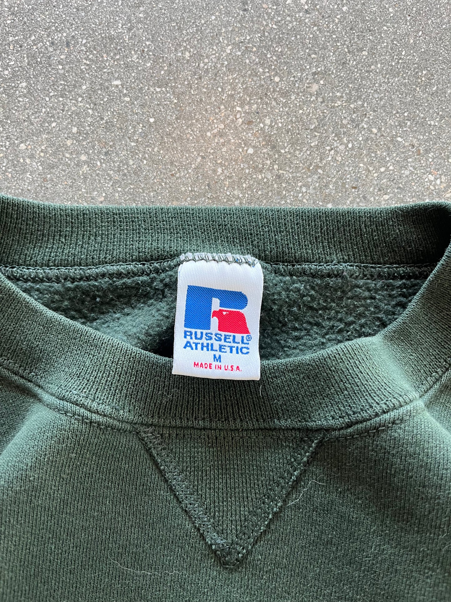 90’S FOREST GREEN RUSSELL CREWNECK - BOXY M/L