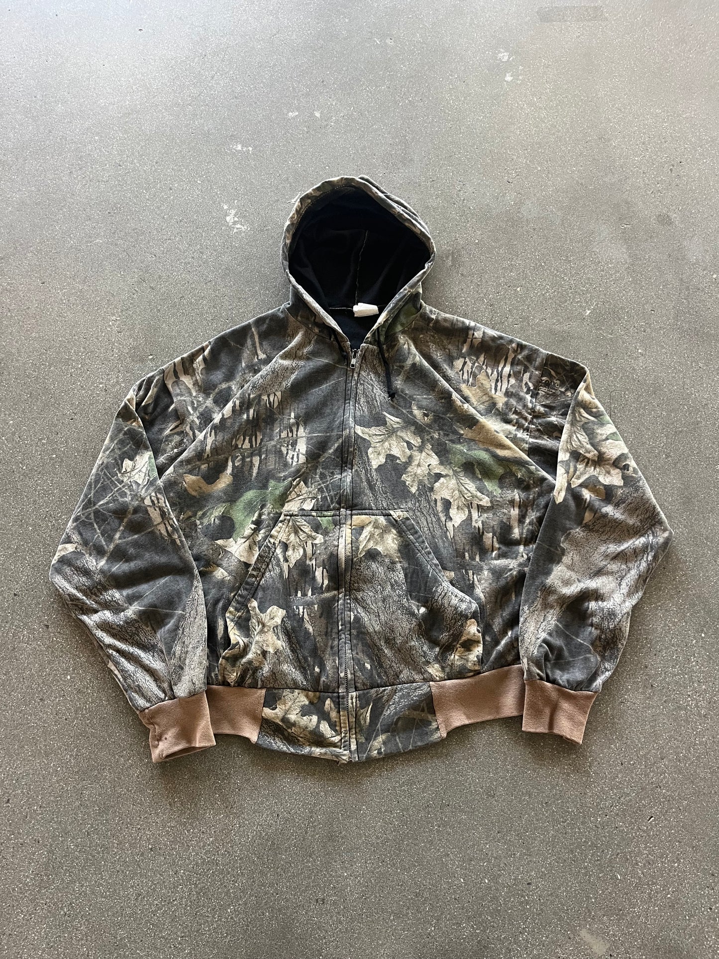 90’S REALTREE CAMO ZIP UP HOODIE - BOXY L