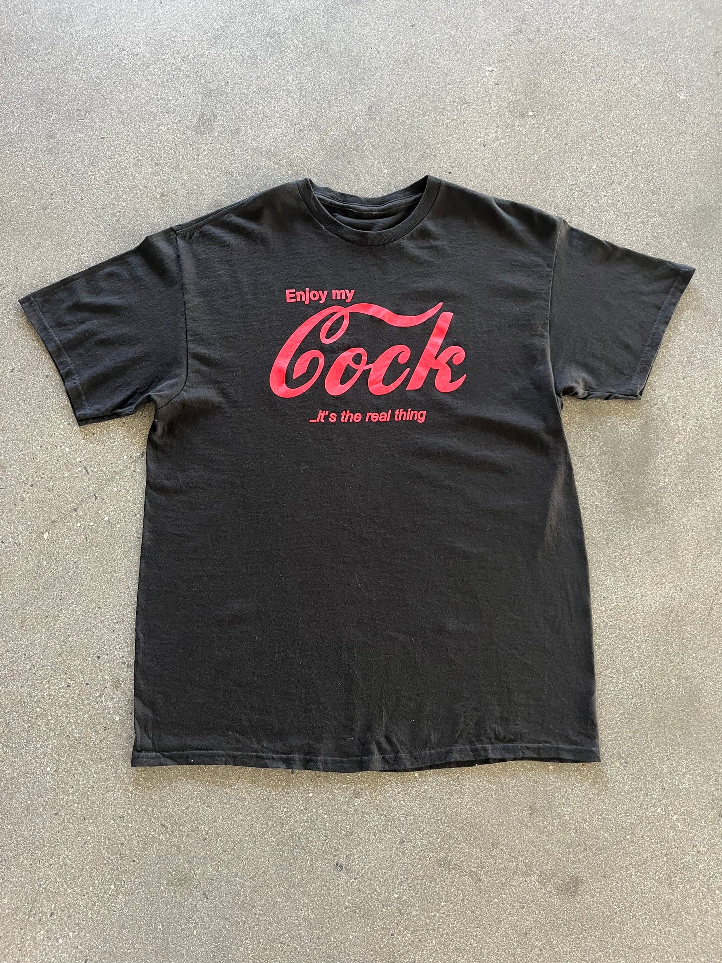 2000’S “ENJOY MY COCK…” NSFW TEE - L