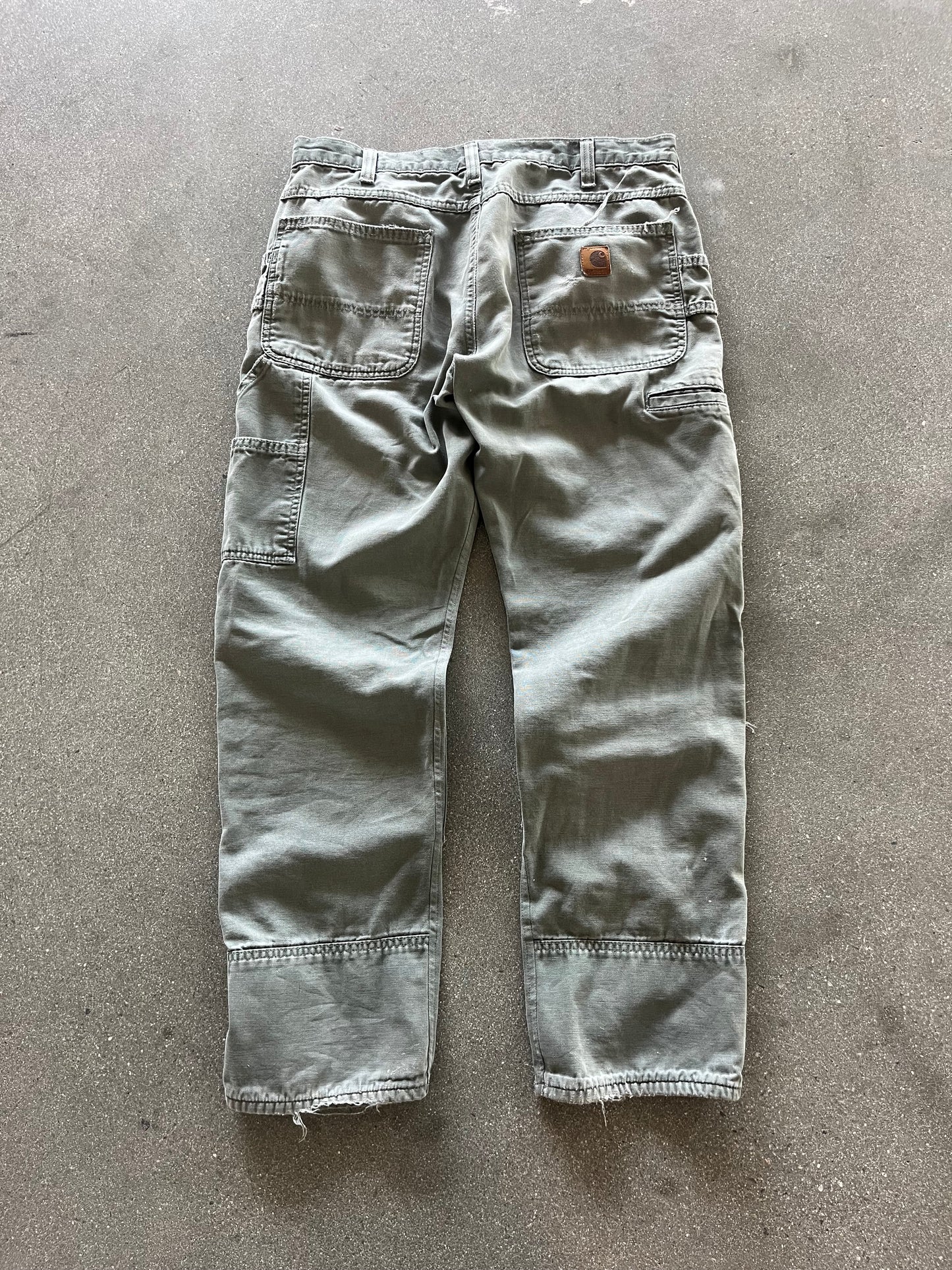 2000’S DISTRESSED GREEN CARHARTT DOUBLE KNEES - 33