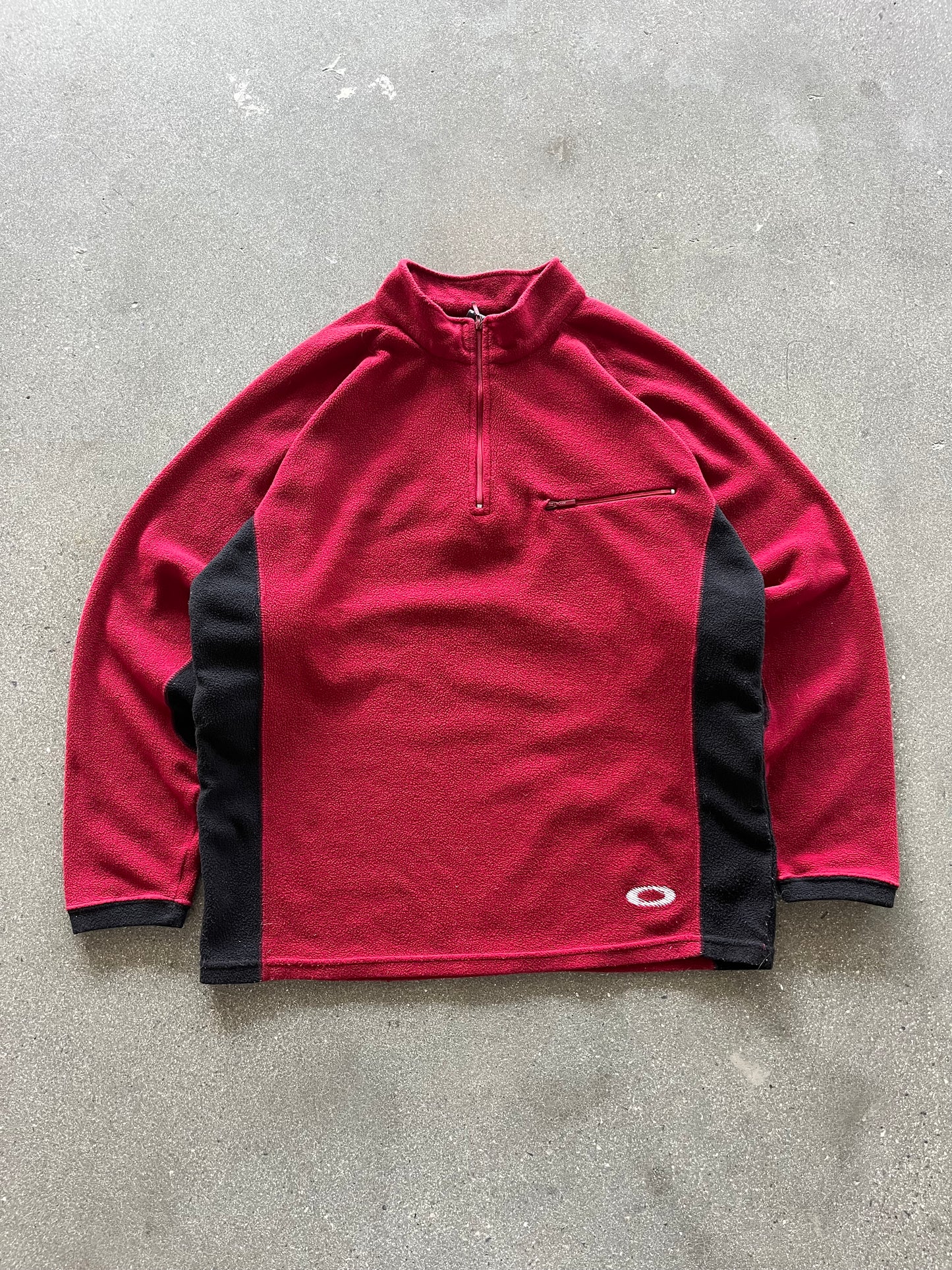 90’S RED OAKLEY SOFTWARE FLEECE - M
