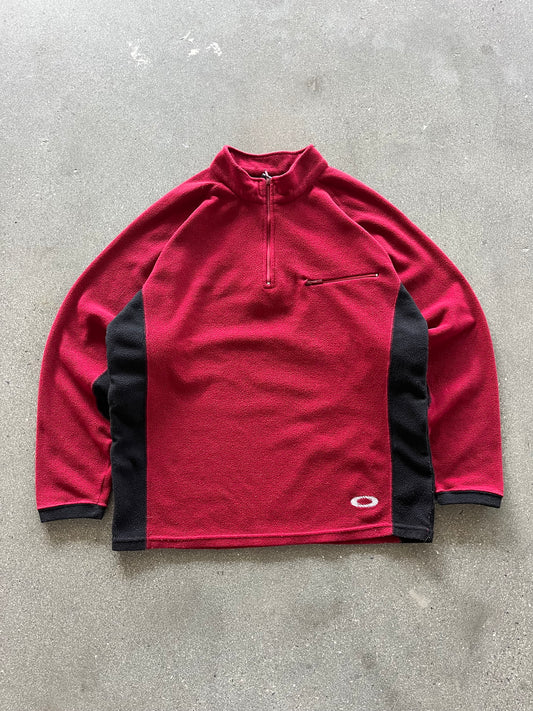 90’S RED OAKLEY SOFTWARE FLEECE - M