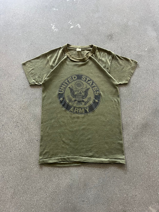 80’S OLIVE “U.S. ARMY” TEE - M