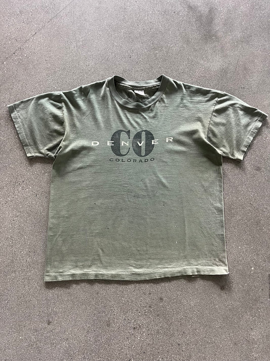 90’S FADED DENVER COLORADO TEE - BOXY L