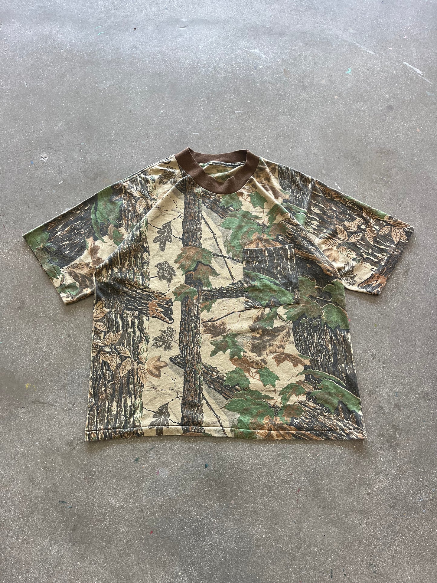90’S REALTREE CAMO POCKET TEE - BOXY L