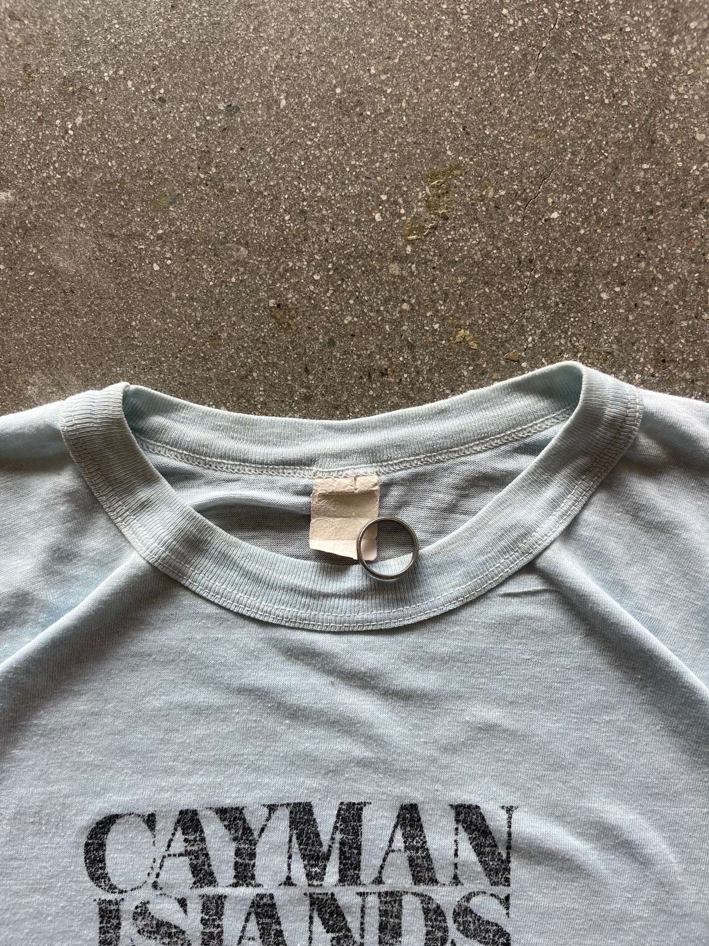80’S “CAYMAN ISLANDS” TEE - L