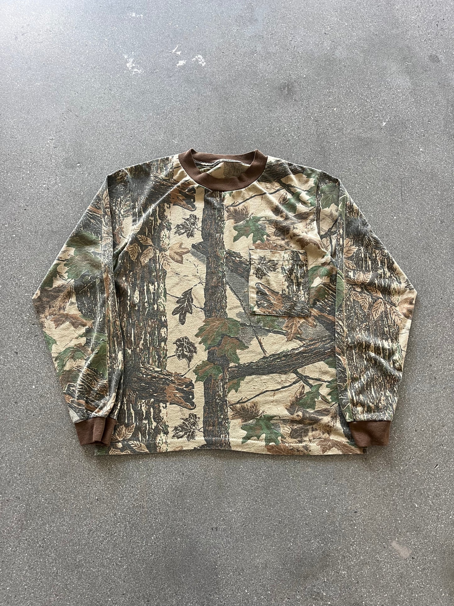 90’S REALTREE CAMO POCKET LONGSLEEVE - BOXY S/M