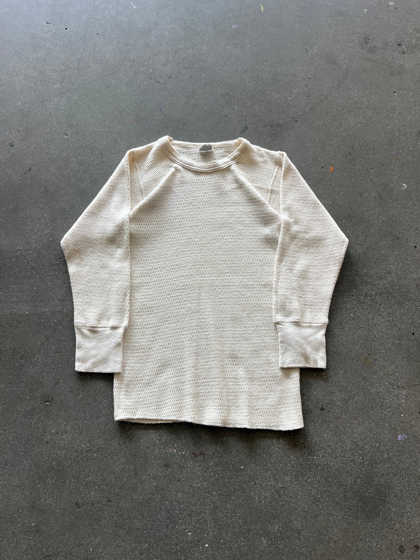 70’S CREAM WAFFLE THERMAL- S