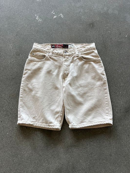 90’S IVORY LEVI’S SILVERTAB BAGGY JORTS - 31