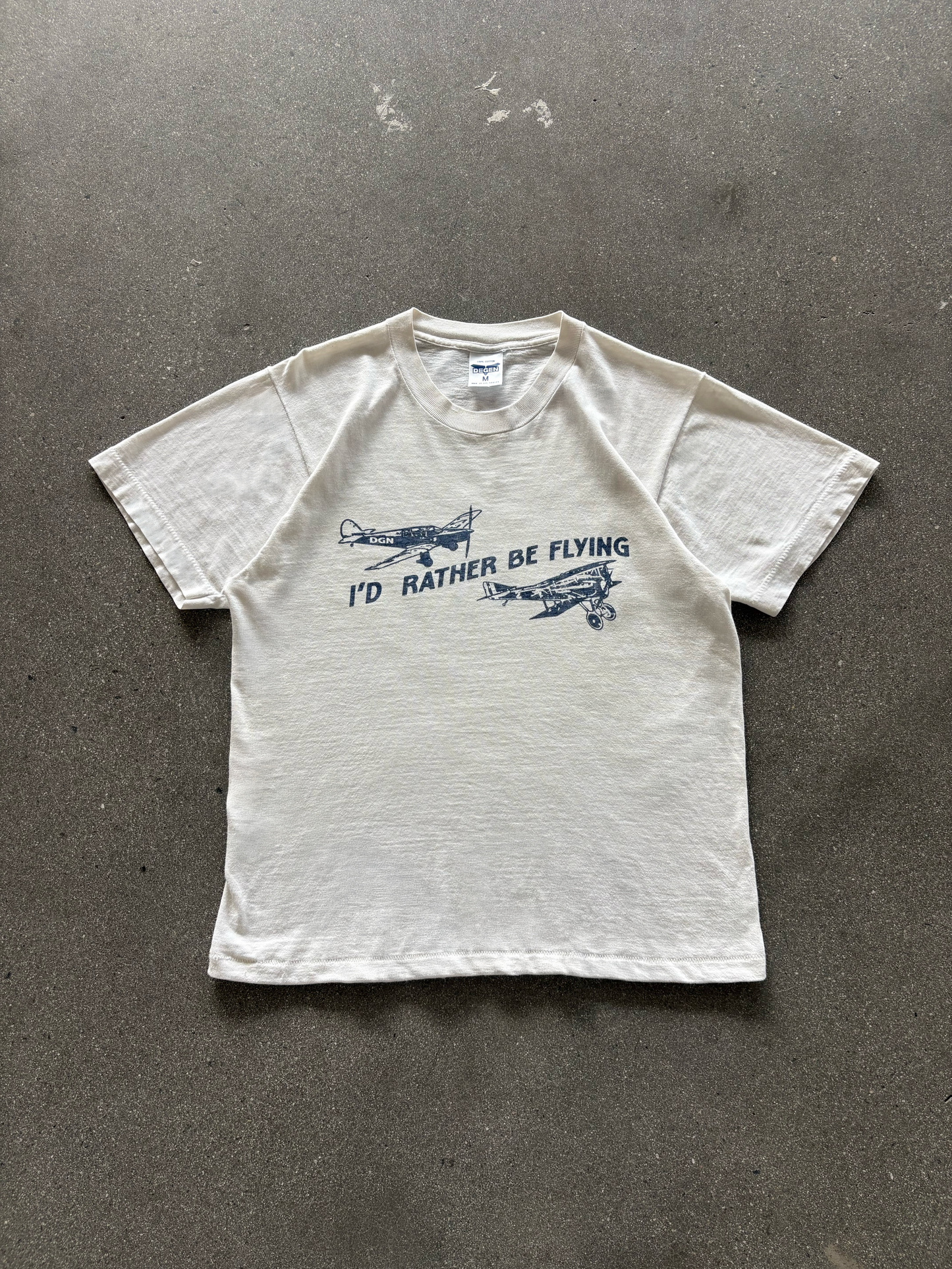"I'D RATHER BE FLYING" TEE
