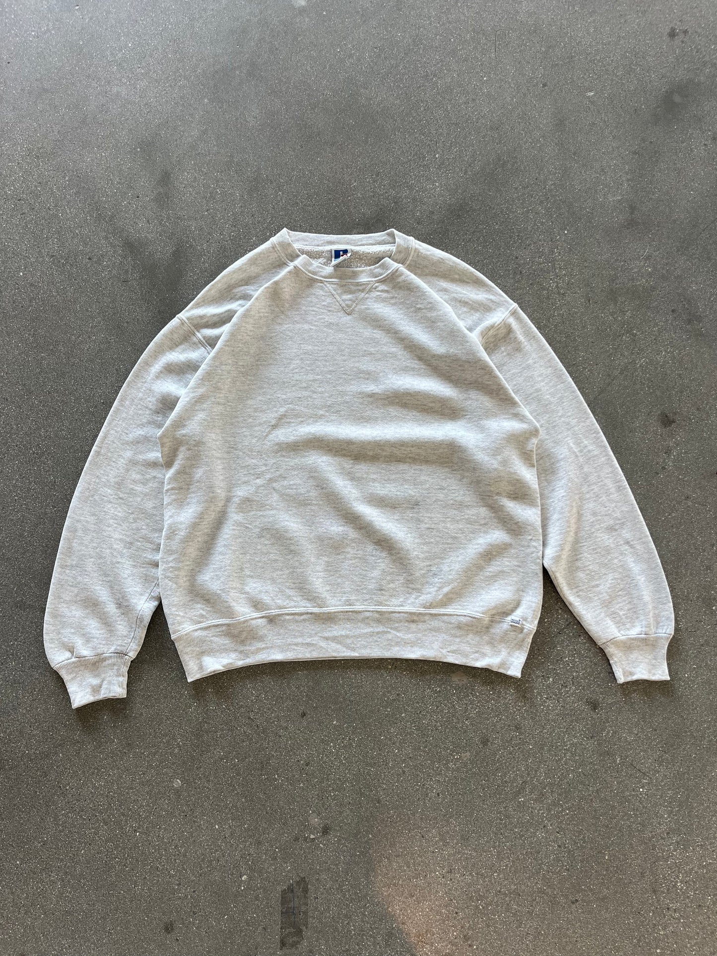 90’S GRAY RUSSELL CREWNECK - BOXY M/L
