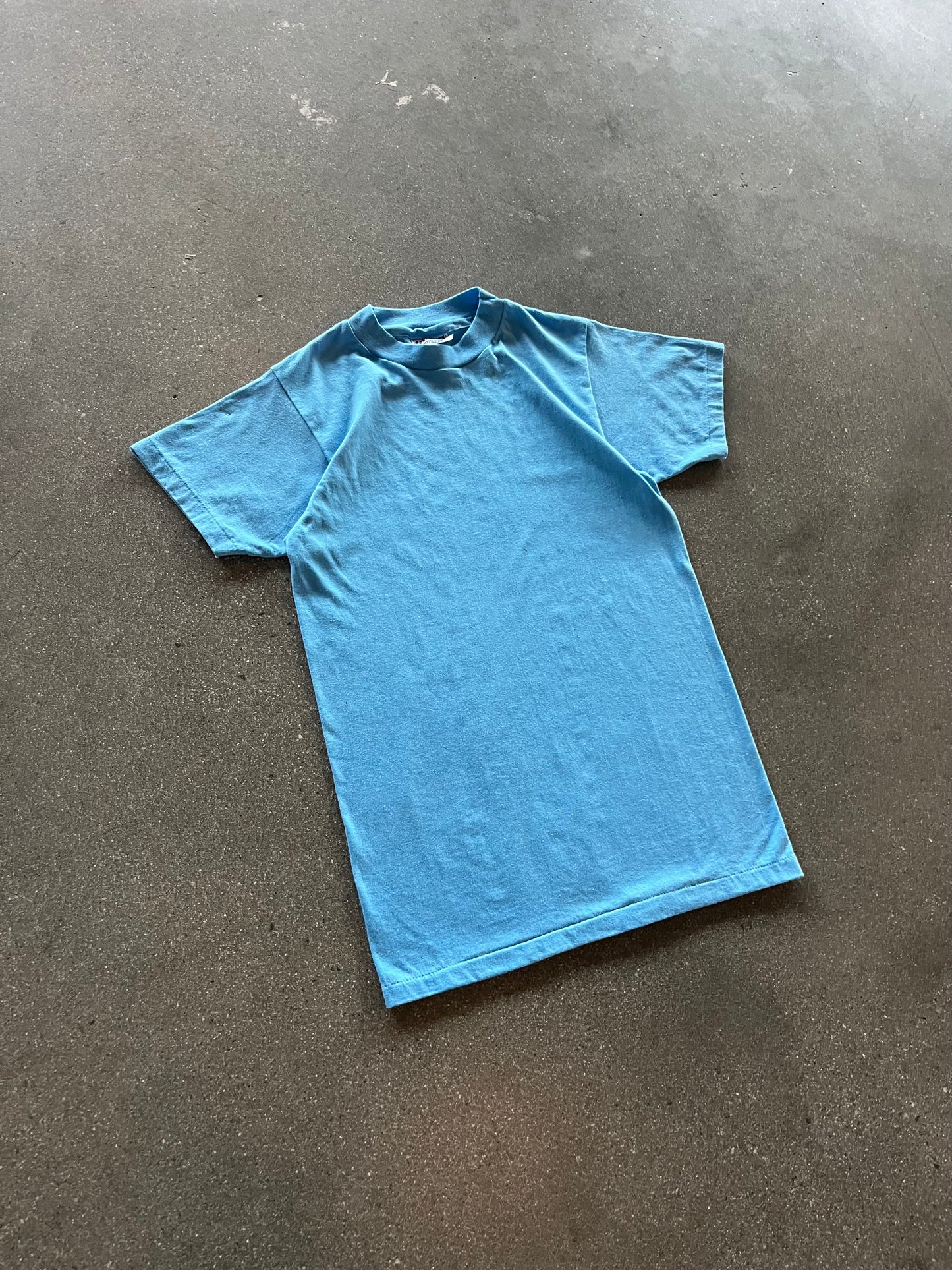 80’S BLUE BLANK TEE - S