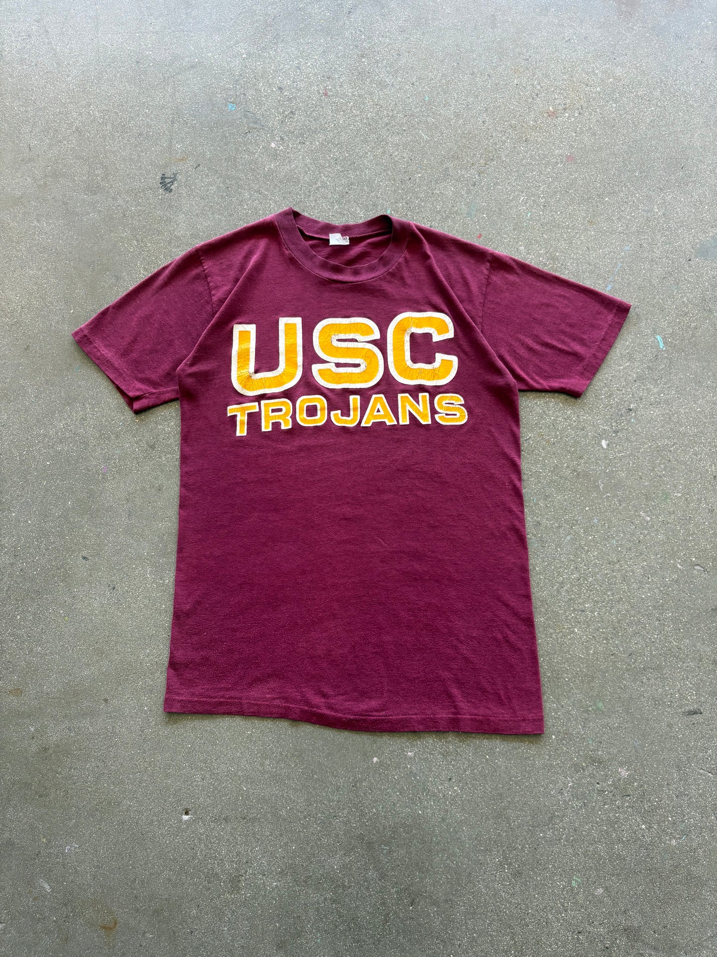80’S USC TROJAN 50/50 TEE - M