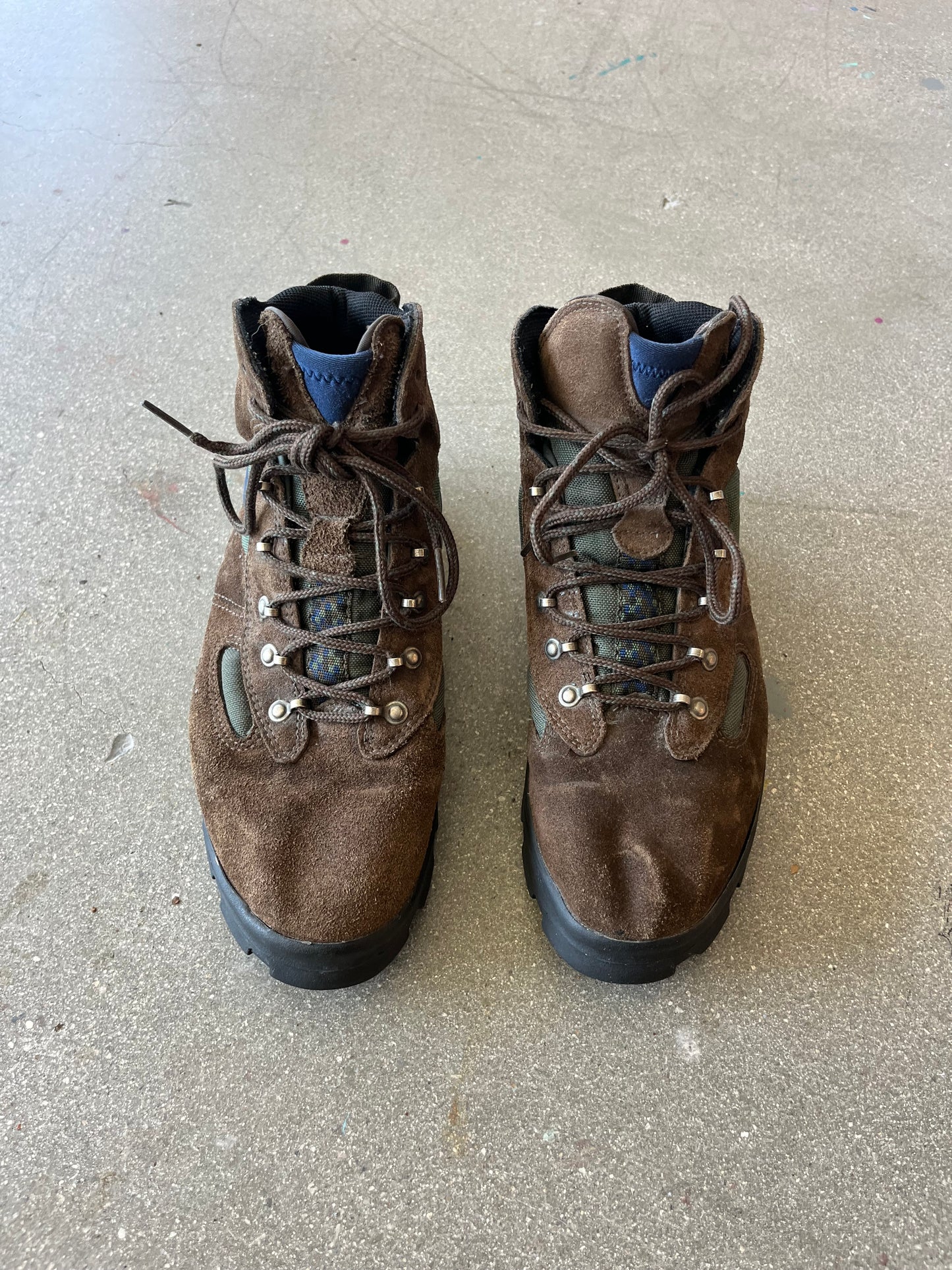 90’S NIKE ACG 3 TONED BROWN SUEDE HIKING BOOTS - 9.5 US MEN