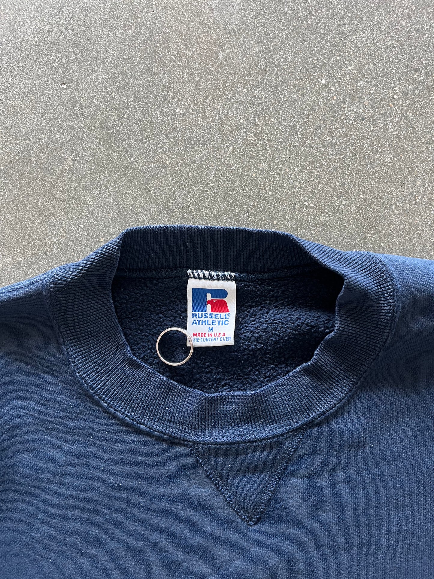 90’S NAVY BLUE RUSSELL ATHLETIC CREWNECK - BOXY M