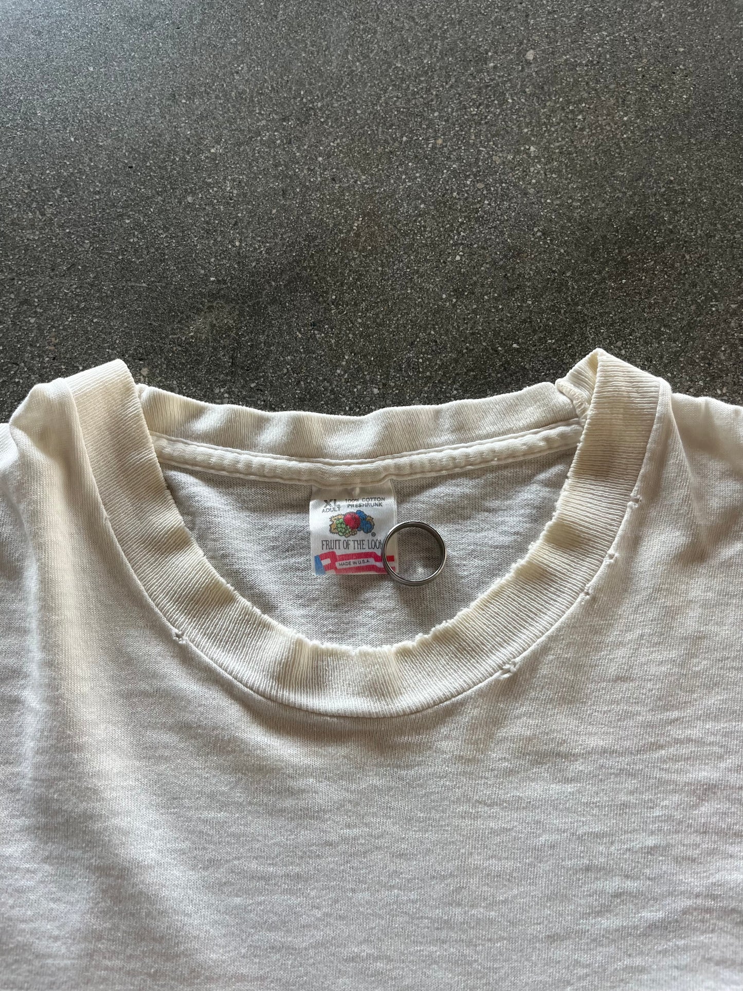 90’S WHITE MARLBORO POCKET TEE - XL