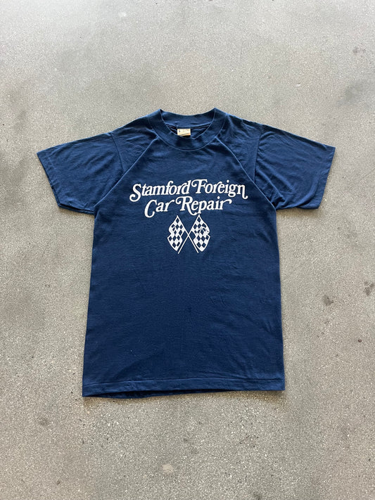 80’S NAVY “STAMFORD FOREIGN” TEE - S