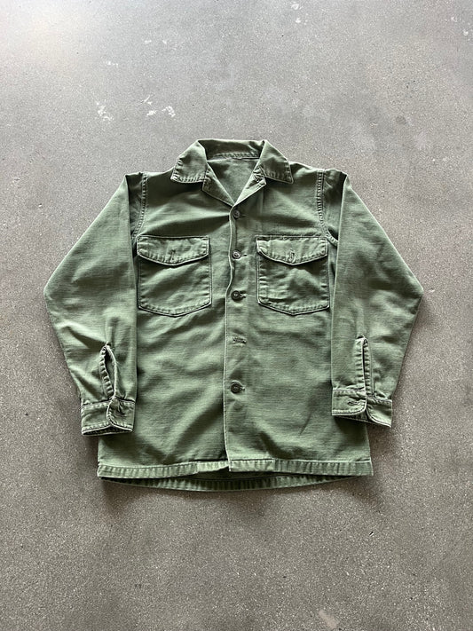 70’S MILITARY TWILL CHORE JACKET - S/M
