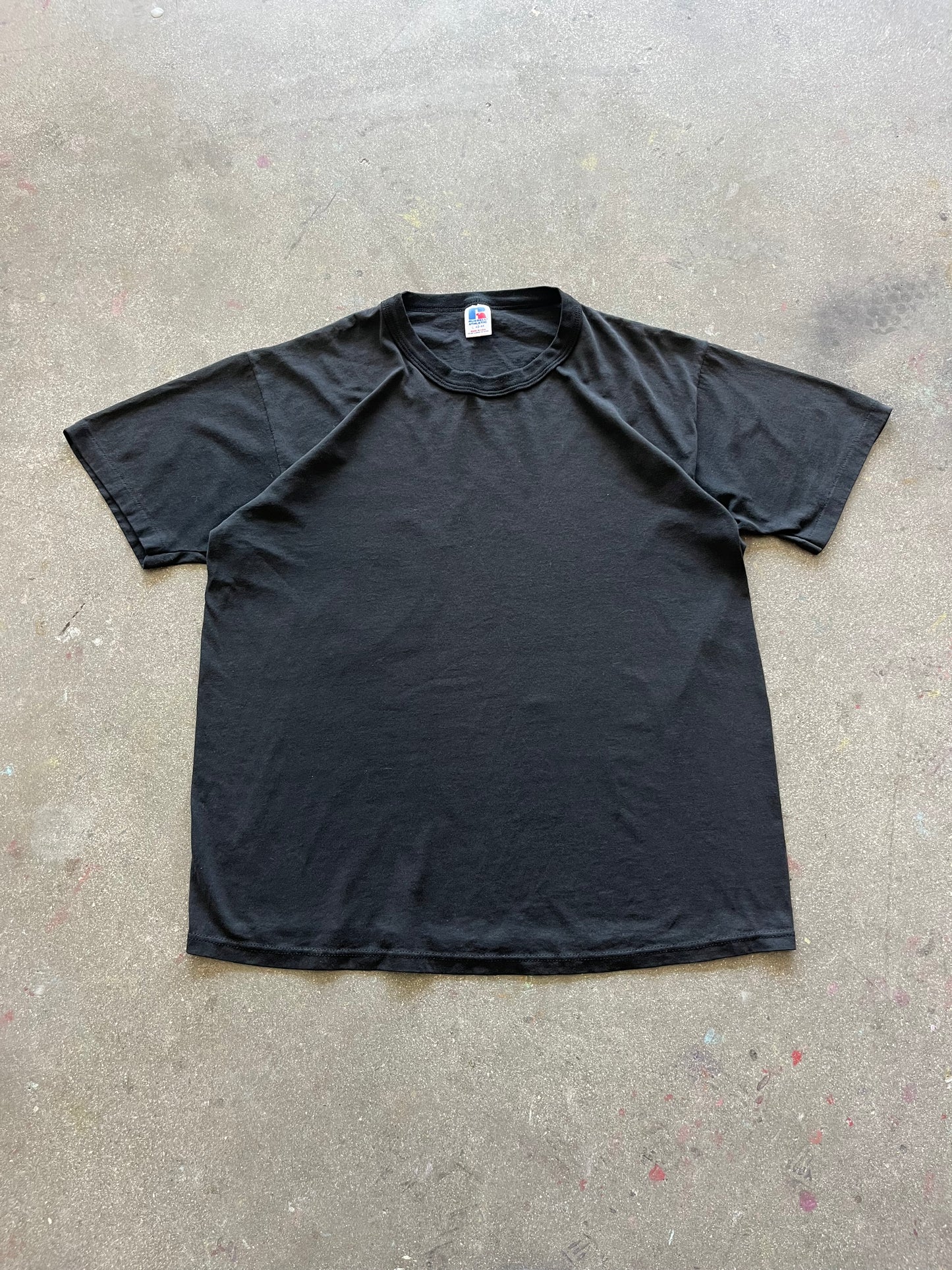 80’S FADED BLACK BLANK TEE - BOXY M/L