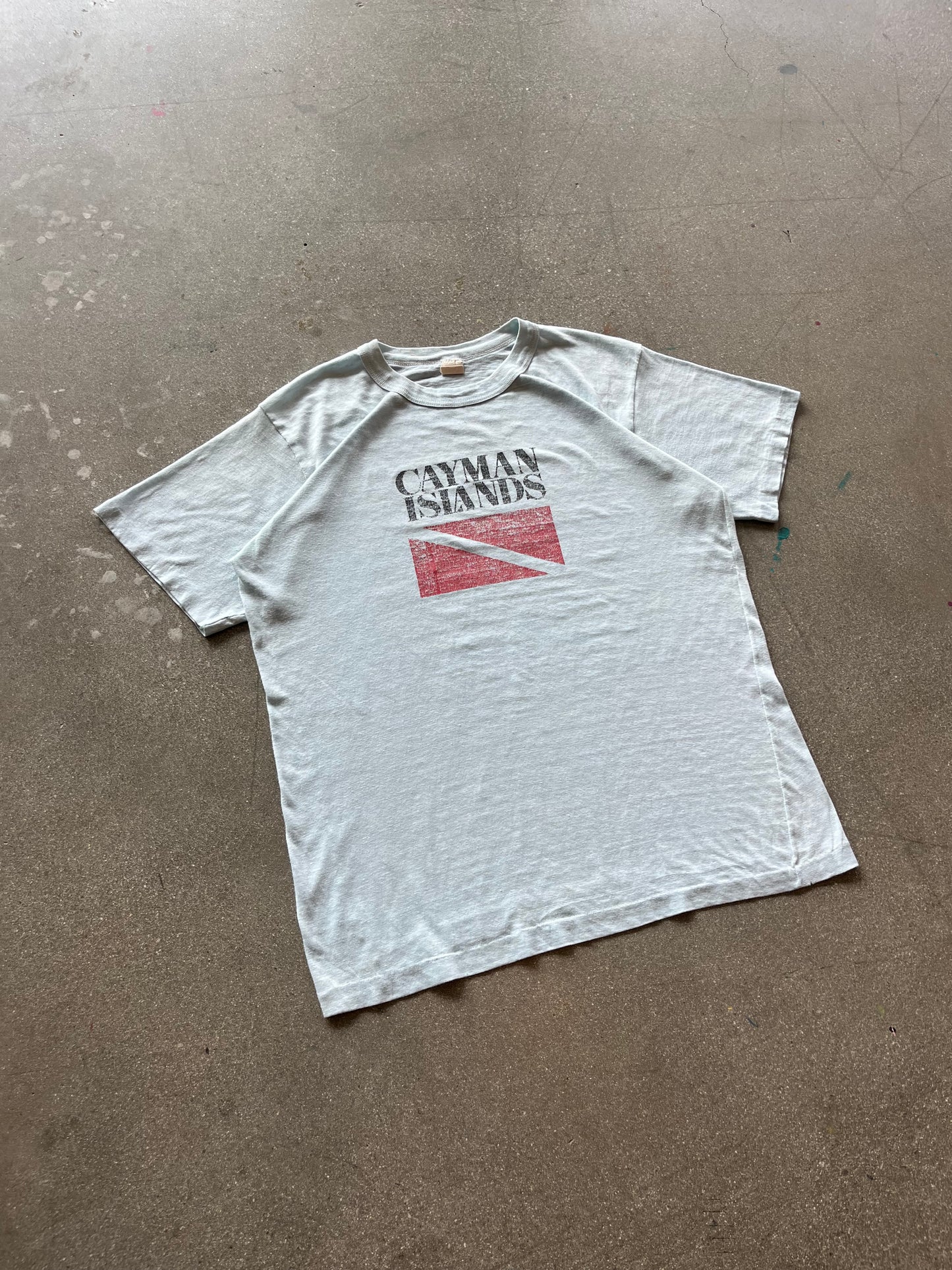 80’S “CAYMAN ISLANDS” TEE - L