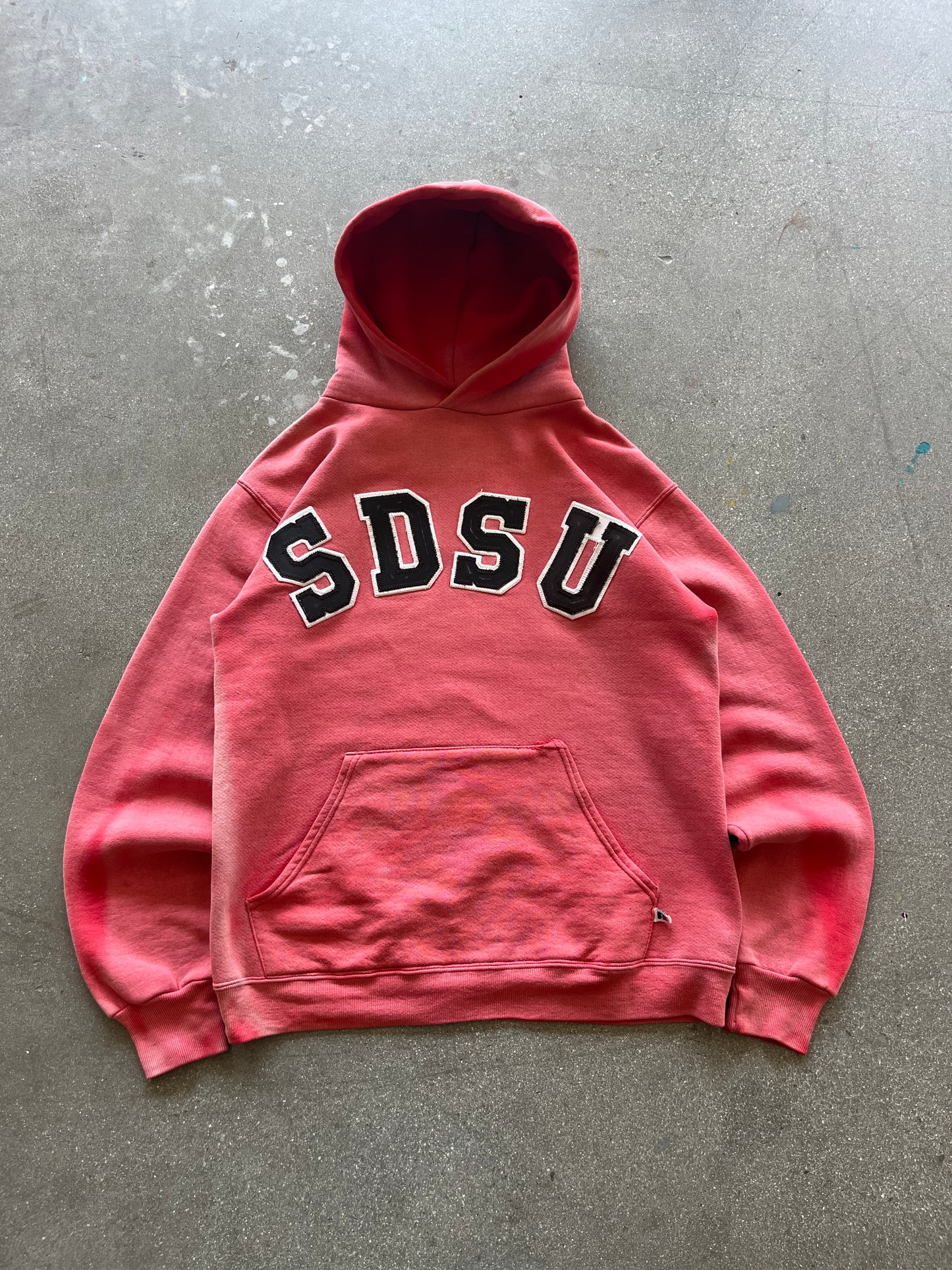 90’S SUNFADED “SDSU” RUSSELL HOODIE - M/L