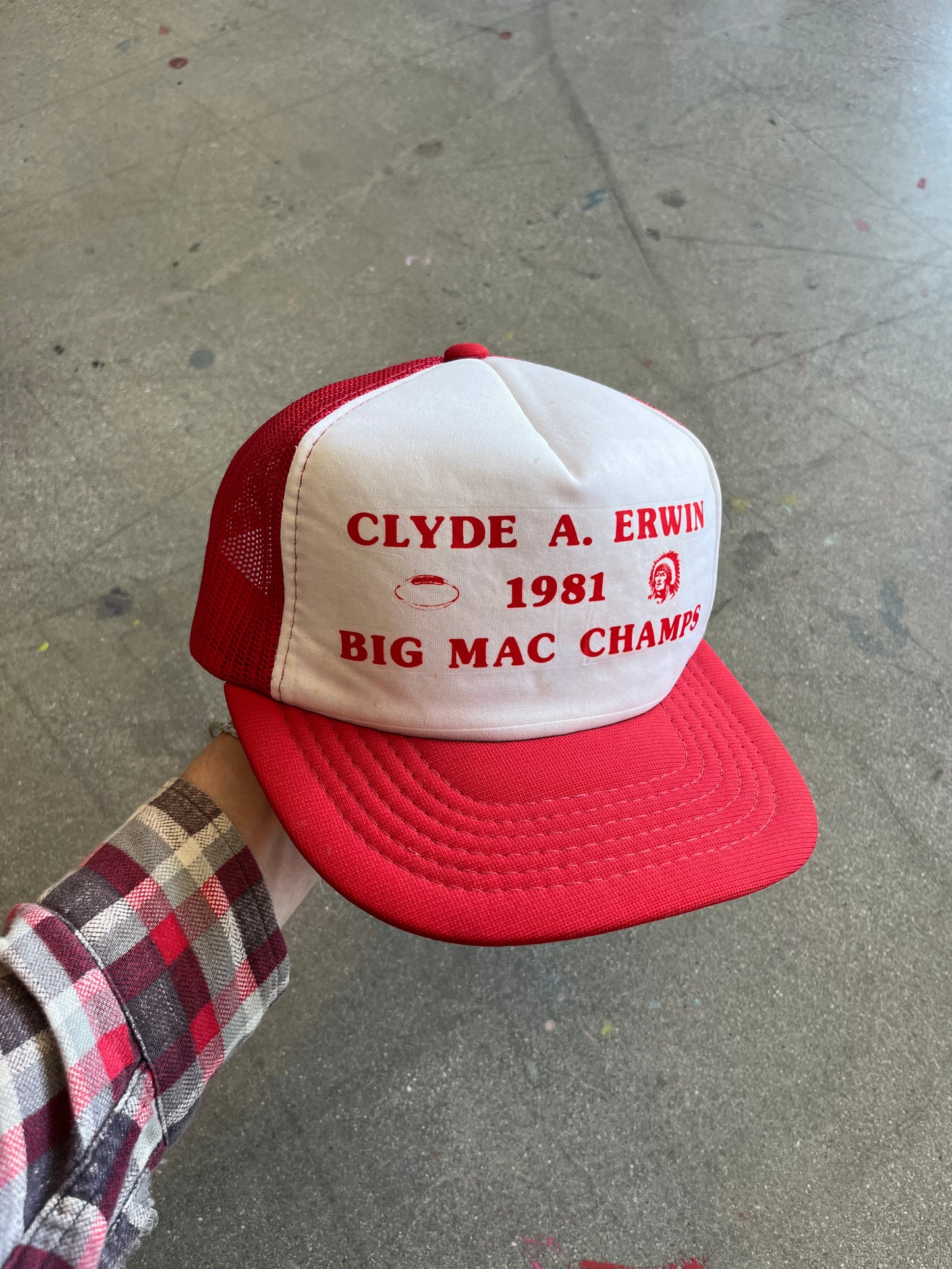 80’S RED “BIG MAC CHAMPS” TRUCKER - ONE SIZE