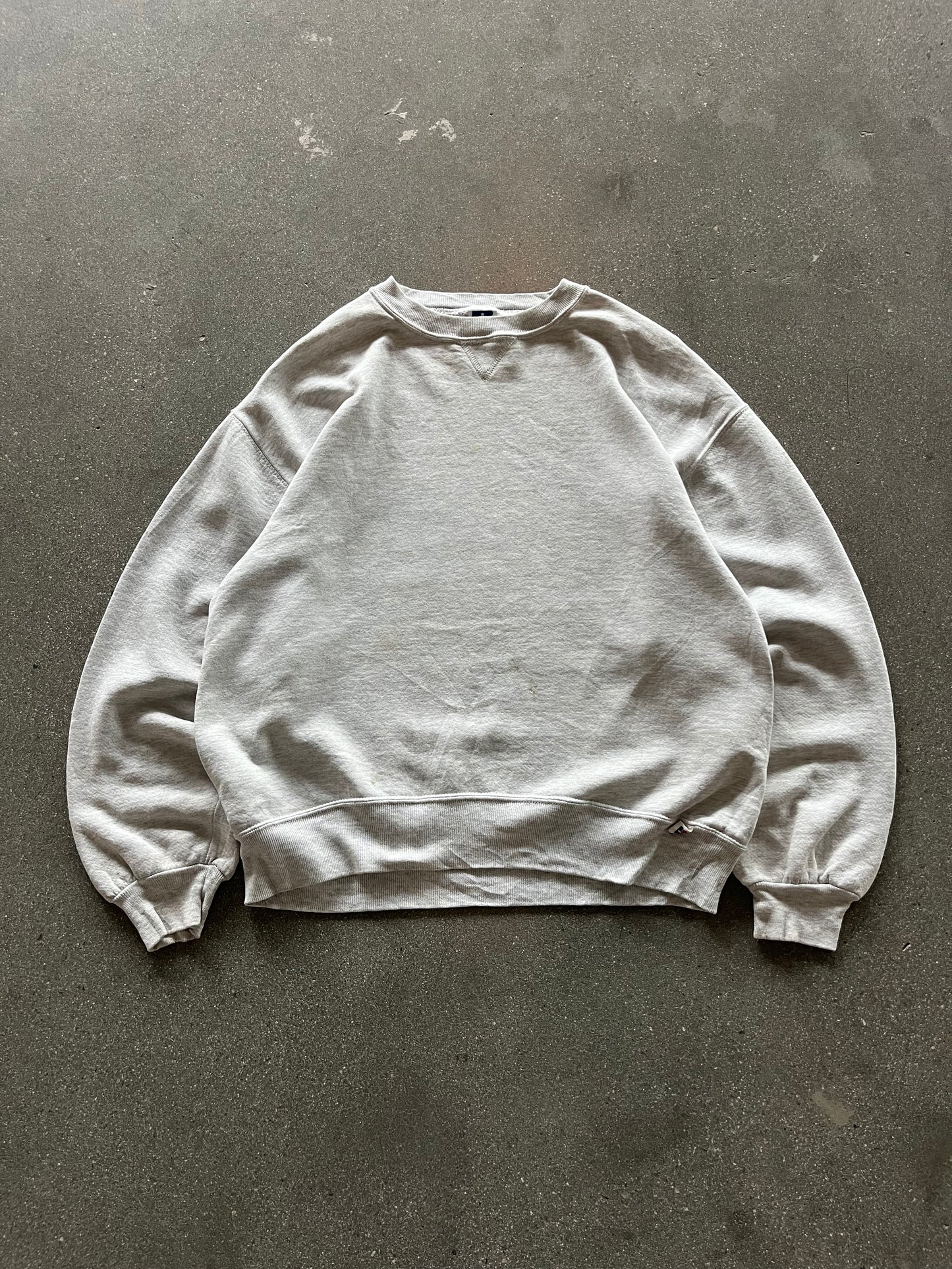 90’S HEATHER GRAY RUSSELL CREWNECK - BOXY M/L