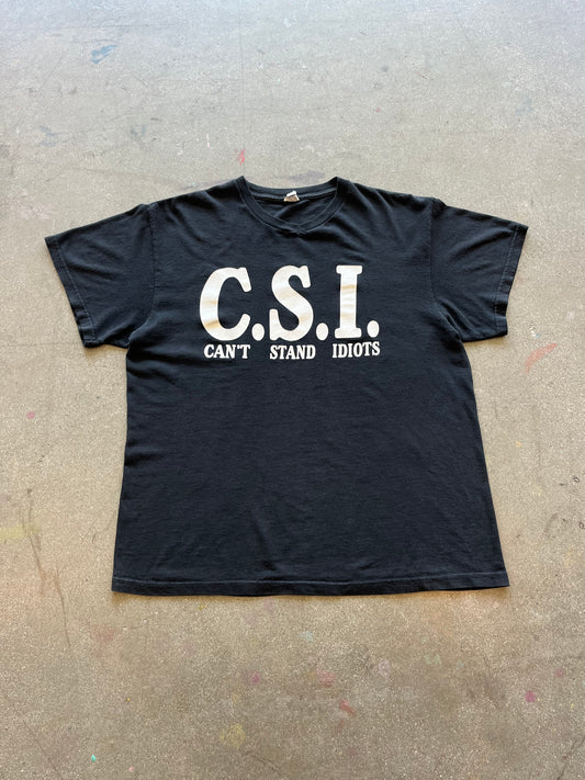 2000’S “CANT STAND IDIOTS” TEE - L