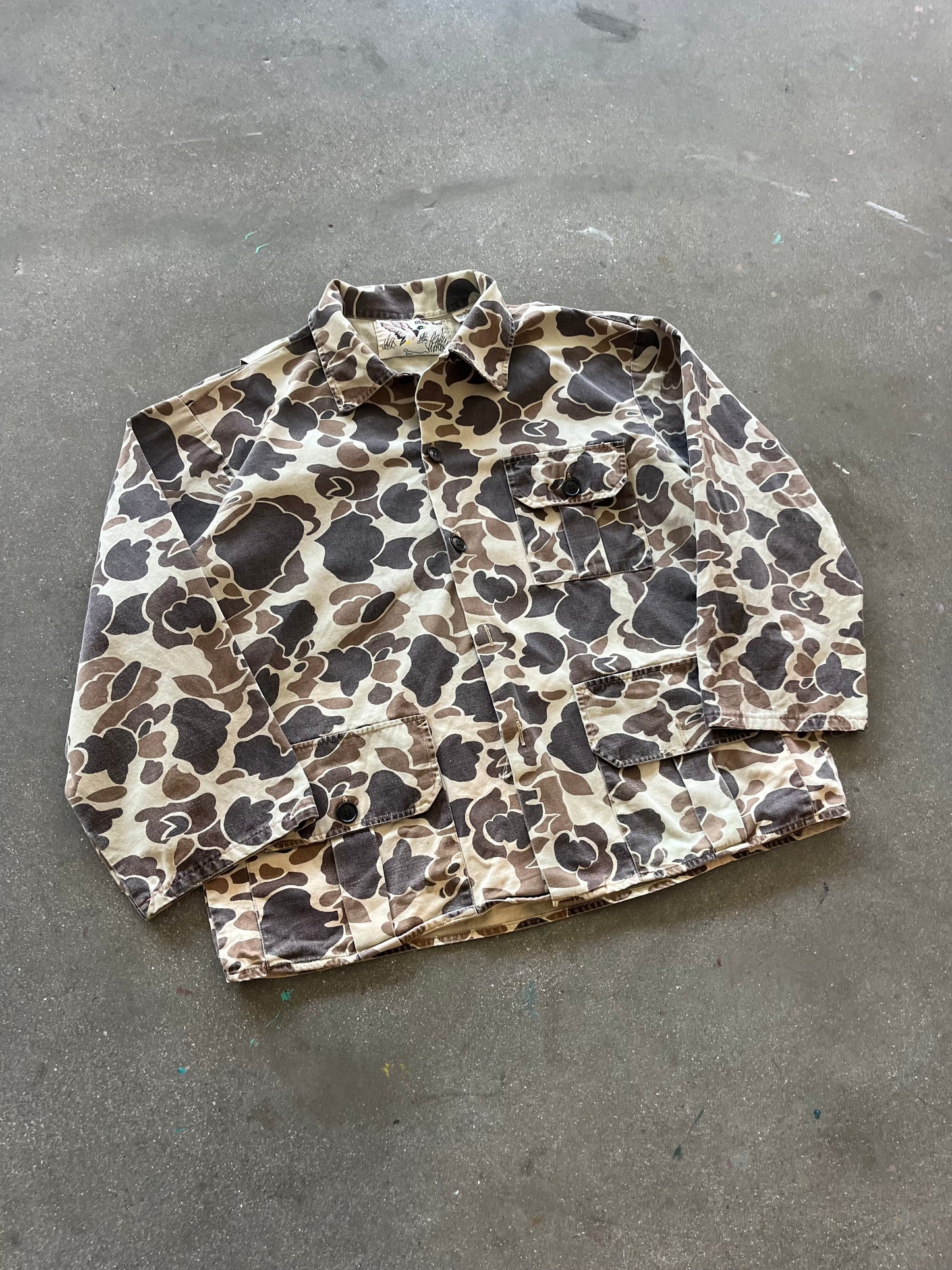 90’S DUCK CAMO CHORE JACKET - BOXY L