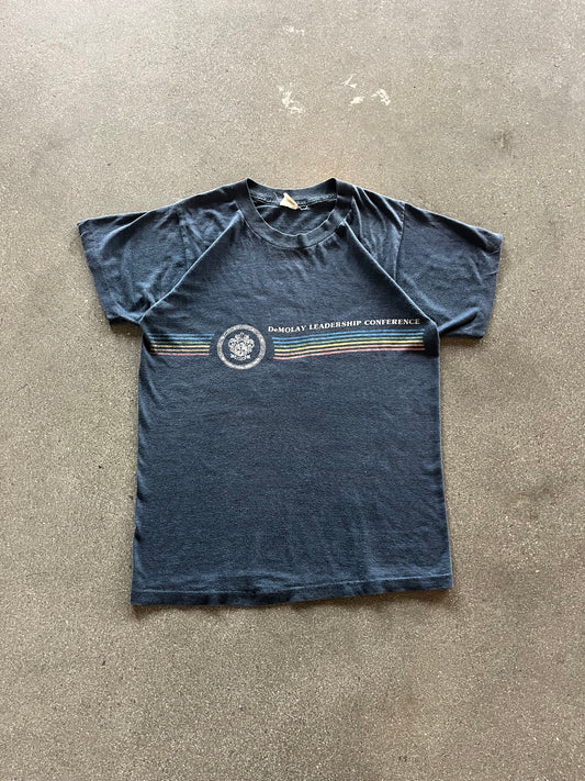 70’S NAVY “DEMOLAY LEADERSHIP” TEE - S/M