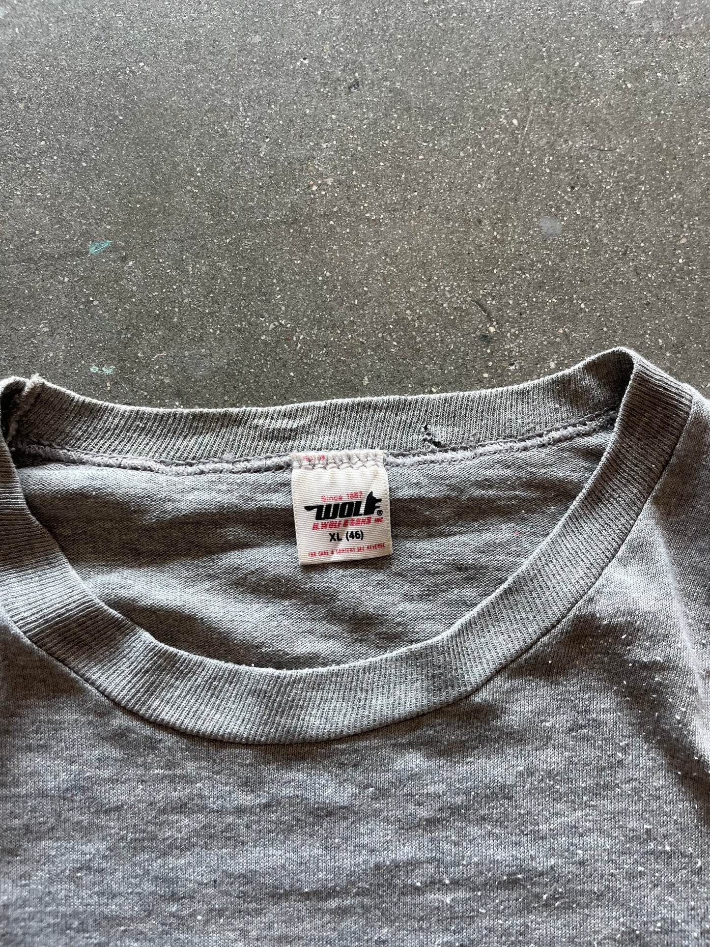 80’S “GEORGETOWN HOYAS” TEE - BOXY L/XL