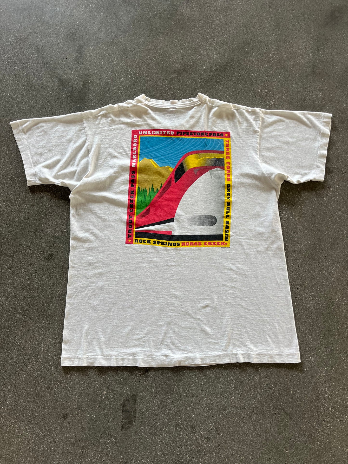 90’S WHITE MARLBORO POCKET TEE - XL
