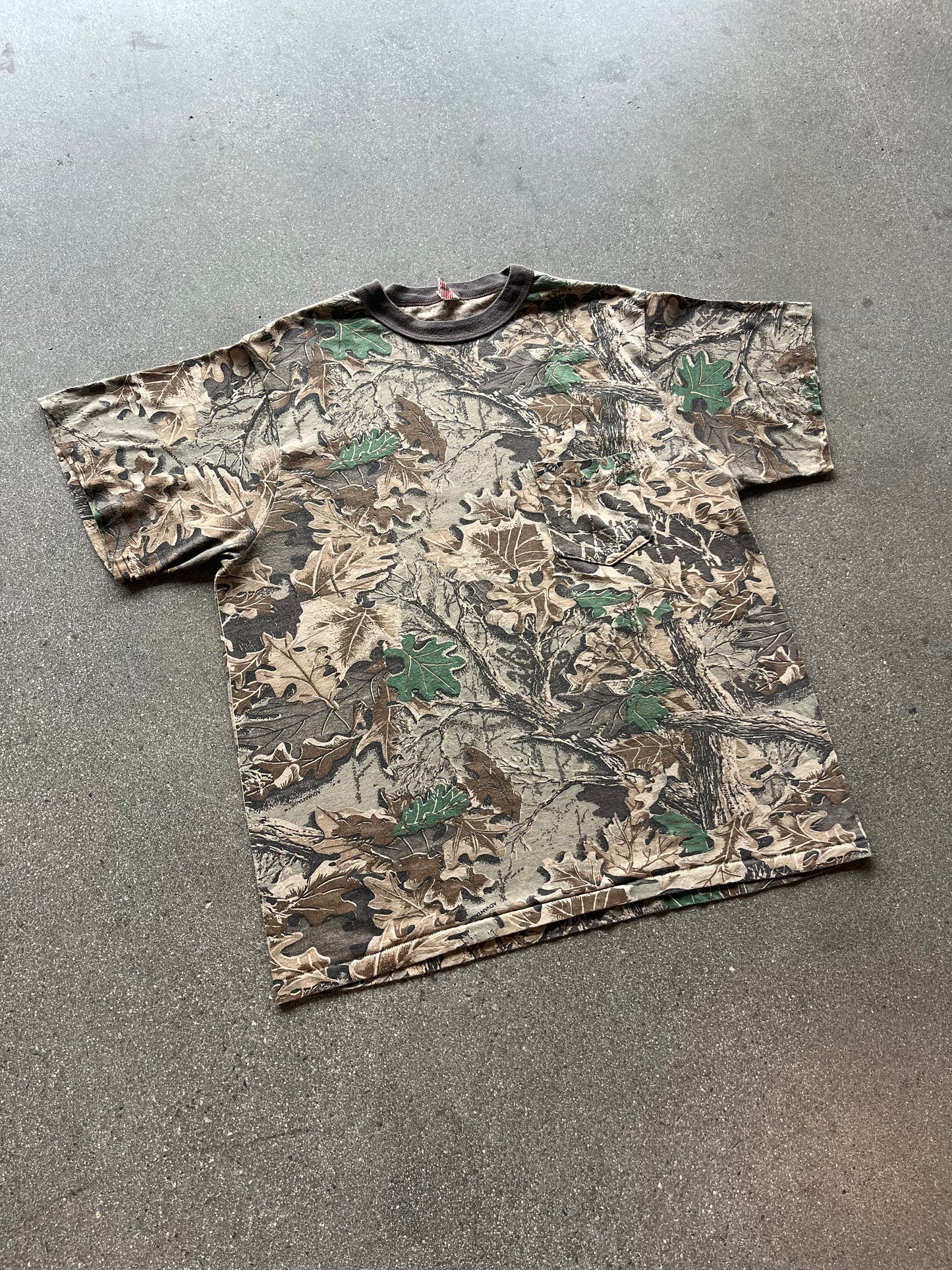 90’S REALTREE CAMO POCKET TEE - BOXY L