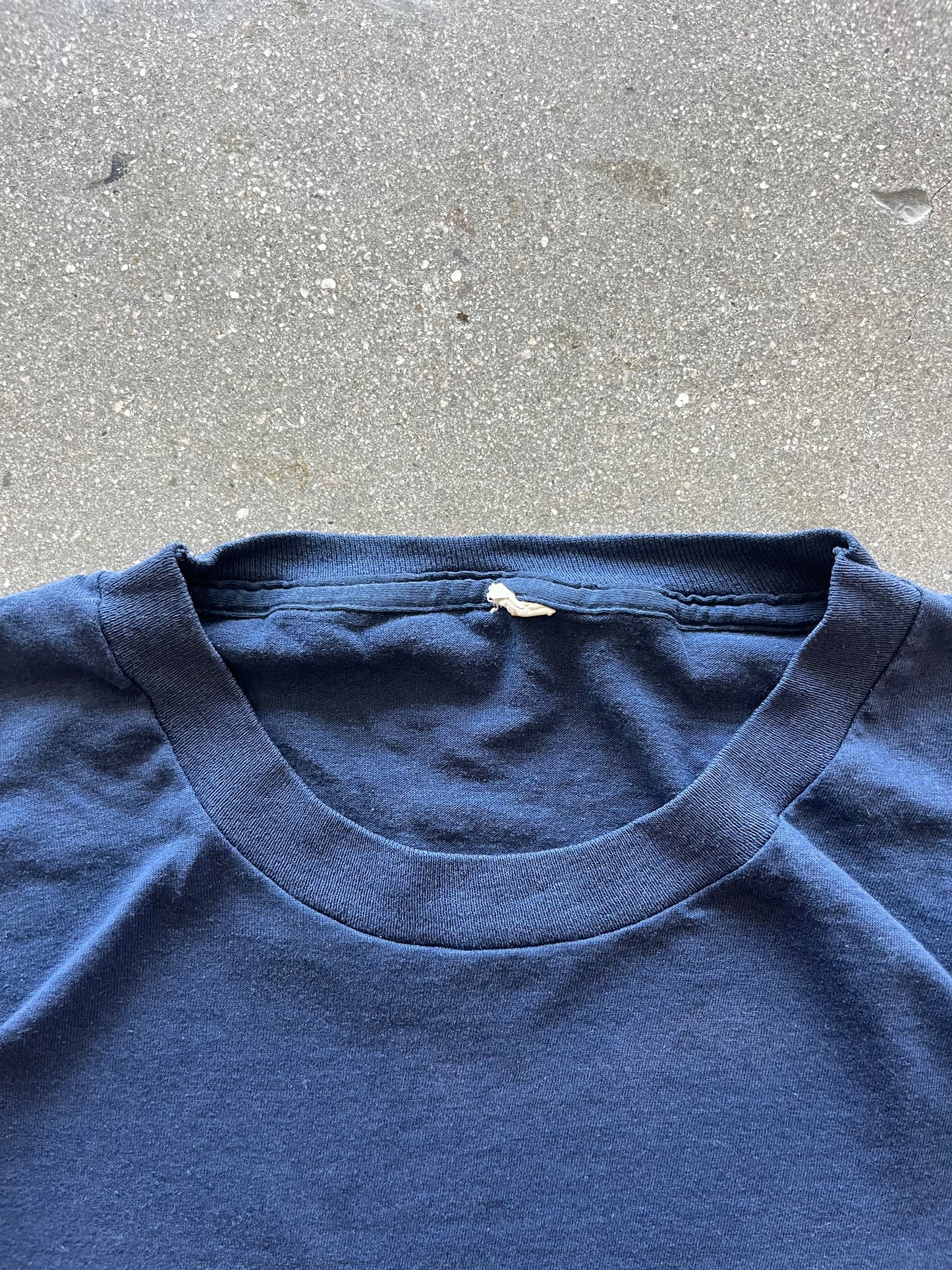 80’S NAVY BLUE BLANK - L